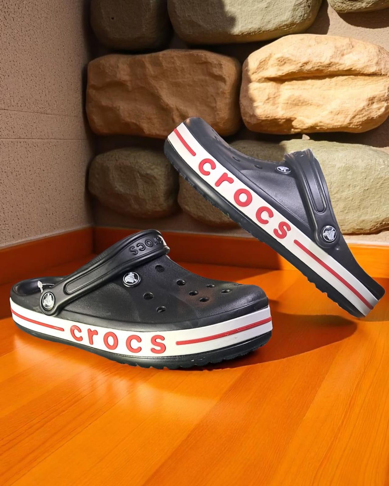 Crocs with Side Stripes for Men