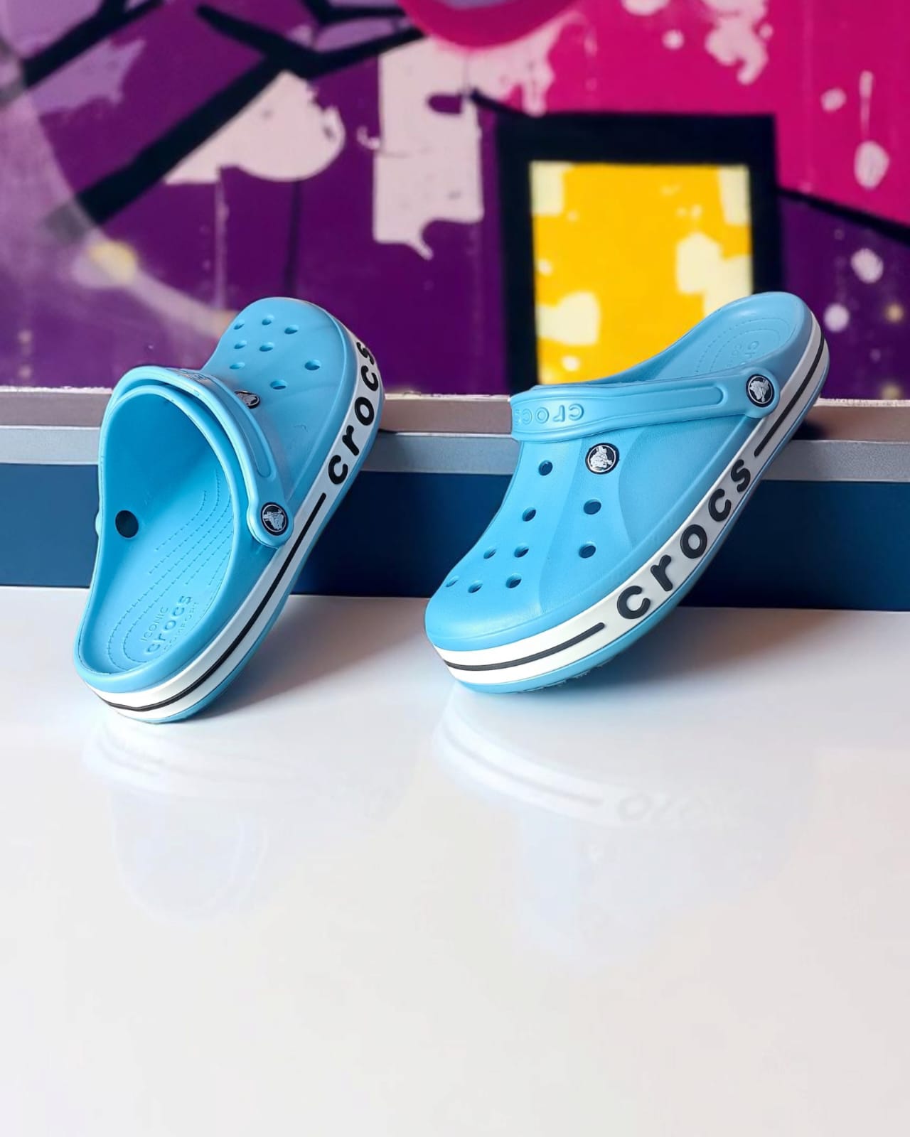 Crocs with Side Stripes for Men
