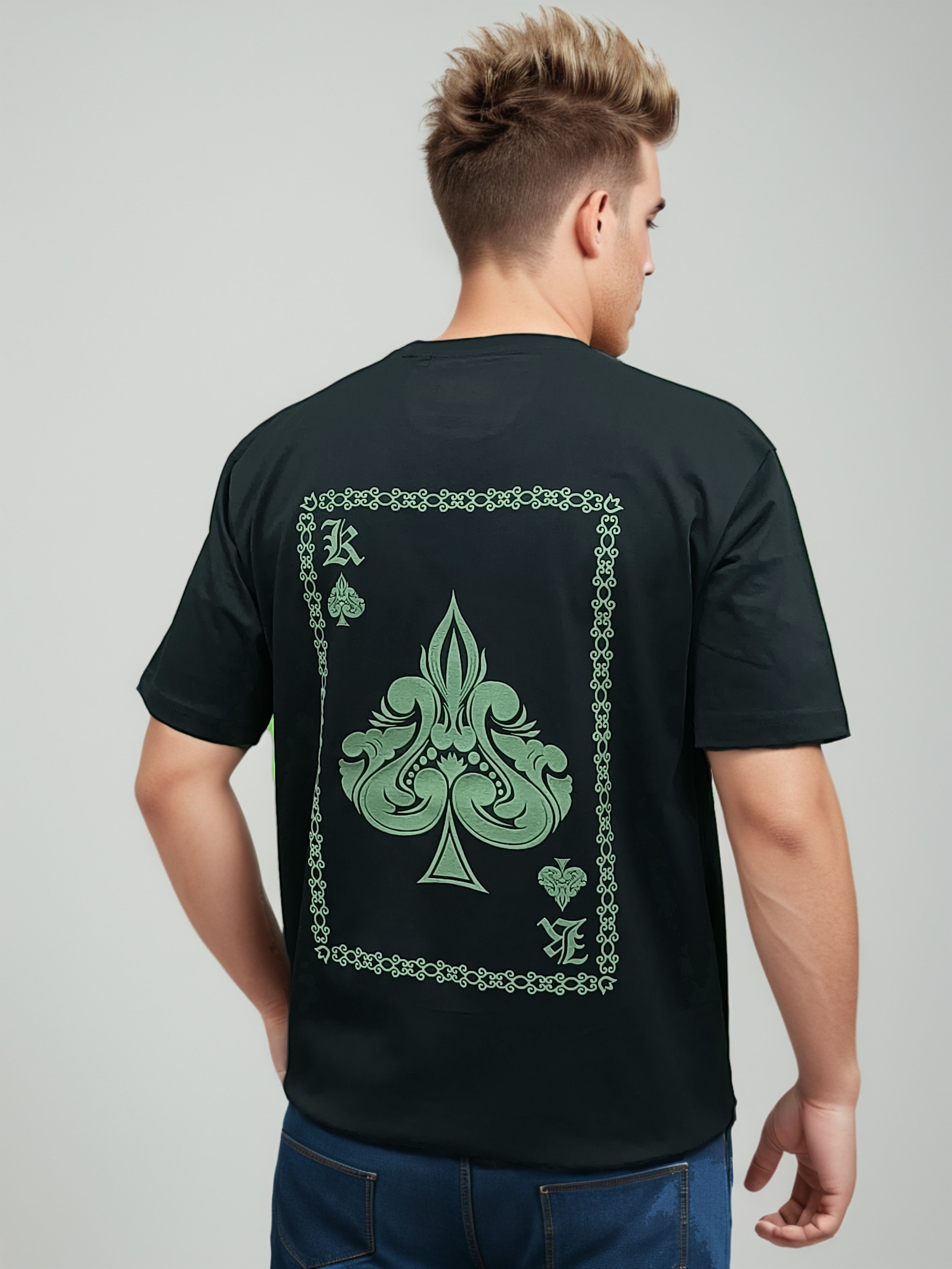 King Back Printed Regular Fit Tshirt