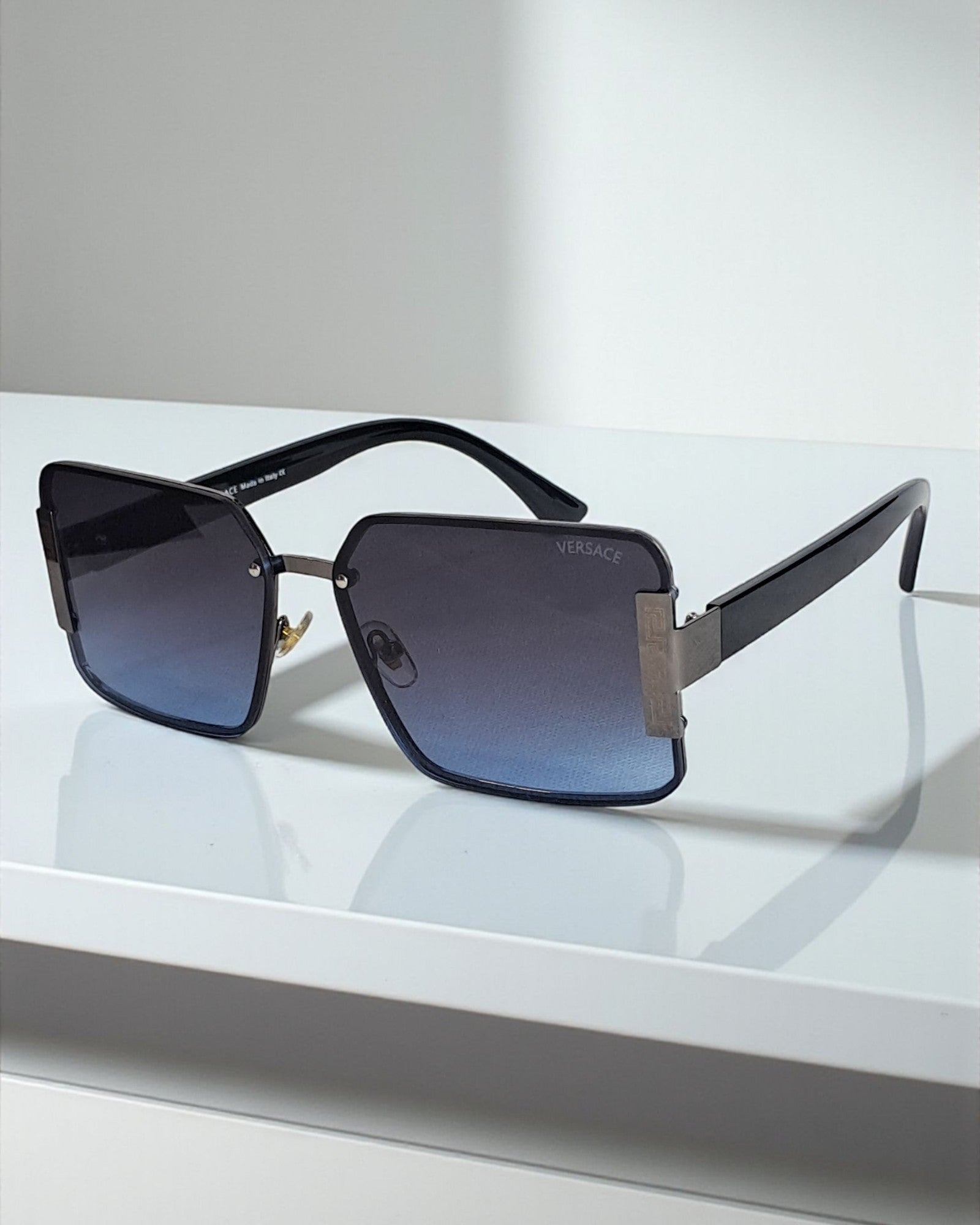 Versace Oversized Rectangular Style Sunglasses for Men Ver 01