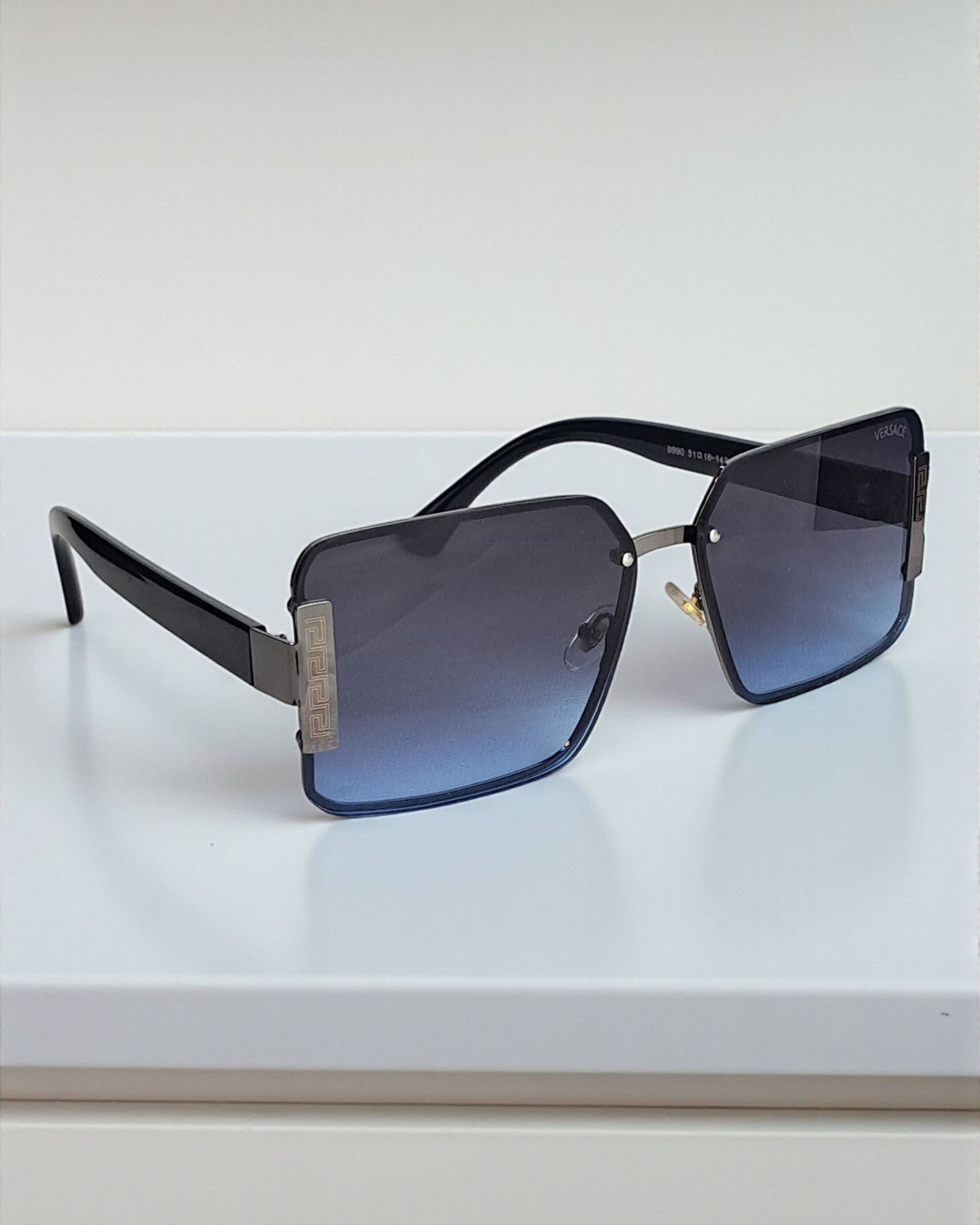 Versace Oversized Rectangular Style Sunglasses for Men Ver 01