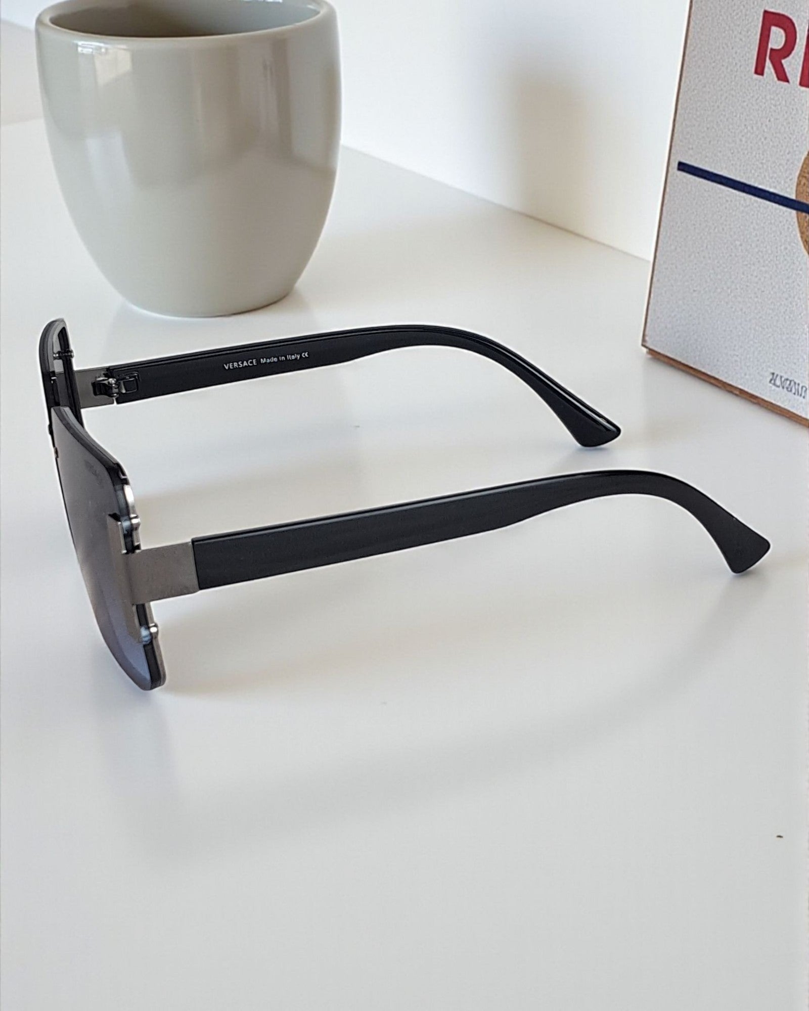 Versace Oversized Rectangular Style Sunglasses for Men Ver 01