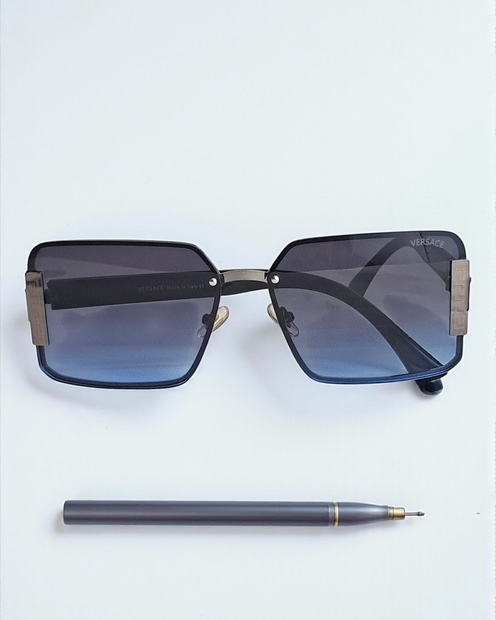 Versace Oversized Rectangular Style Sunglasses for Men Ver 01