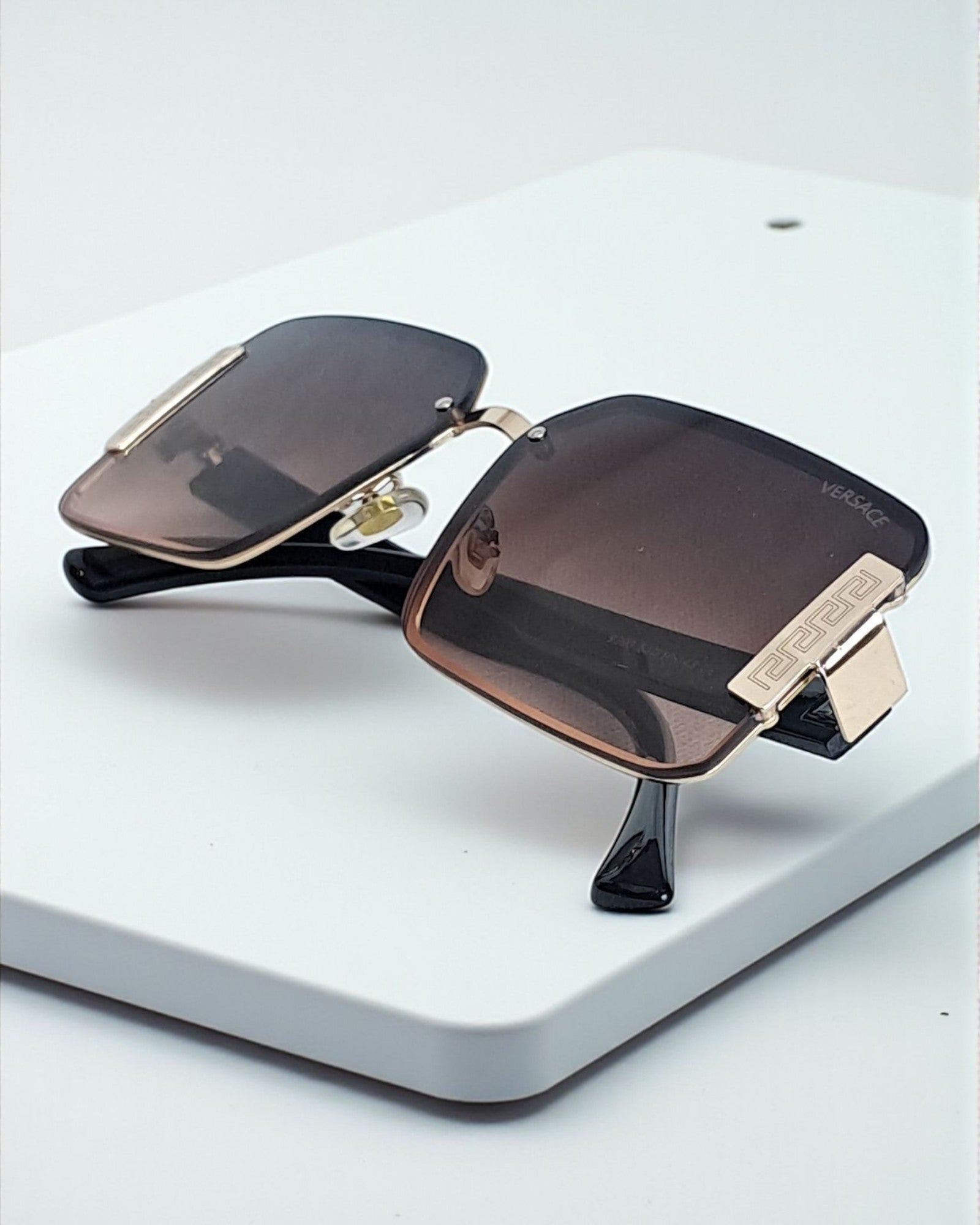 Versace Oversized Rectangular Style Sunglasses for Men Ver 01