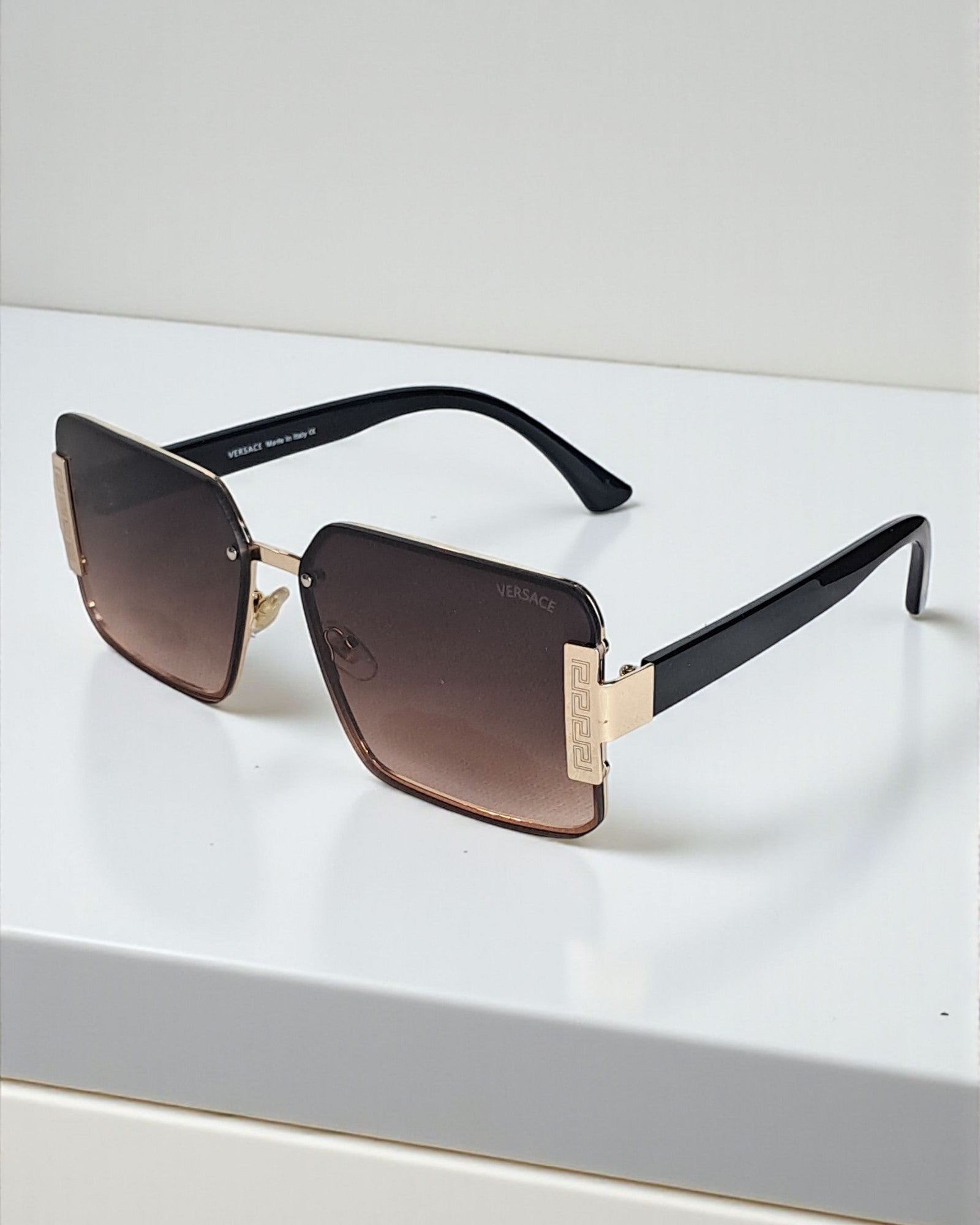 Versace Oversized Rectangular Style Sunglasses for Men Ver 01