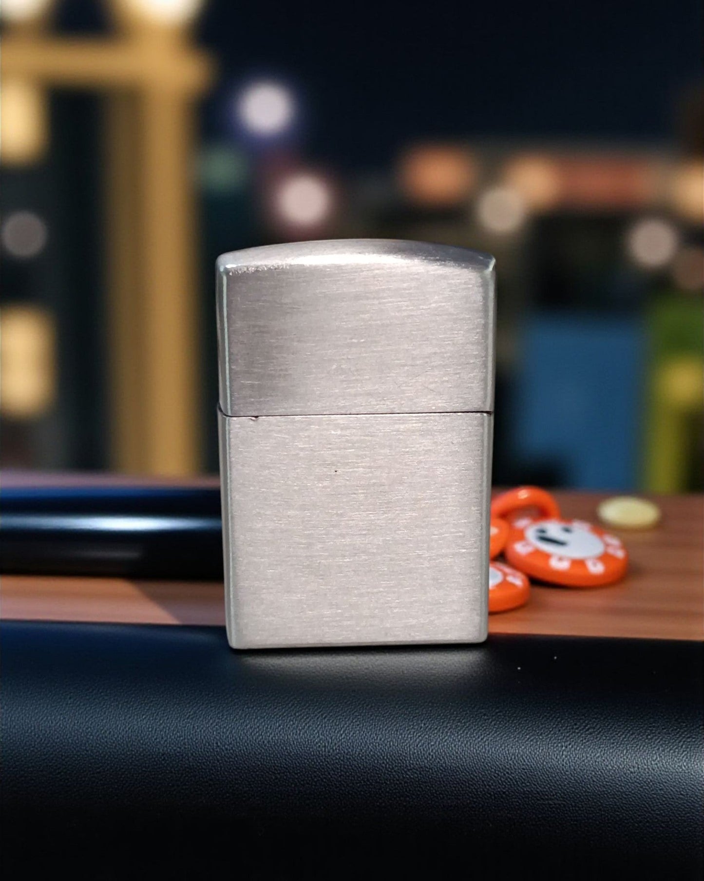 Zippo Style Skull Print Gas Lighter