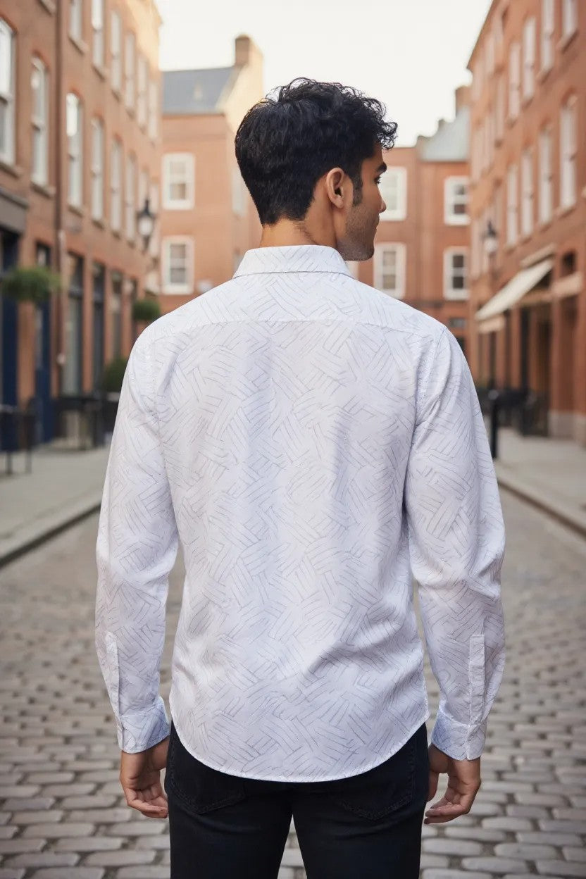 Tom Hatton Textured Shirt White SA 4873