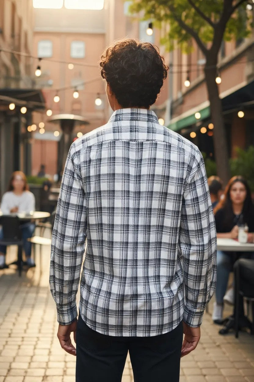 Tom Hatton Check Shirt White SA 5235