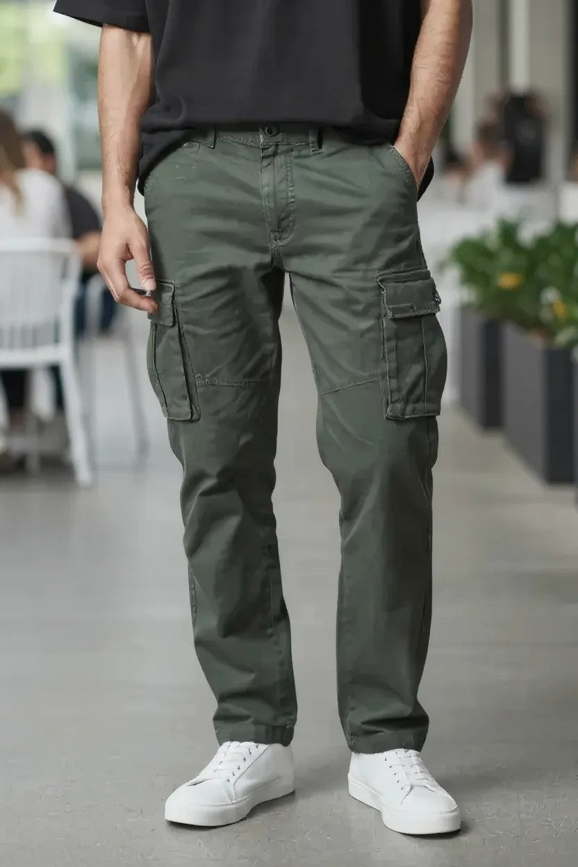 Super Dry Cargo Pant Olive Green for Men