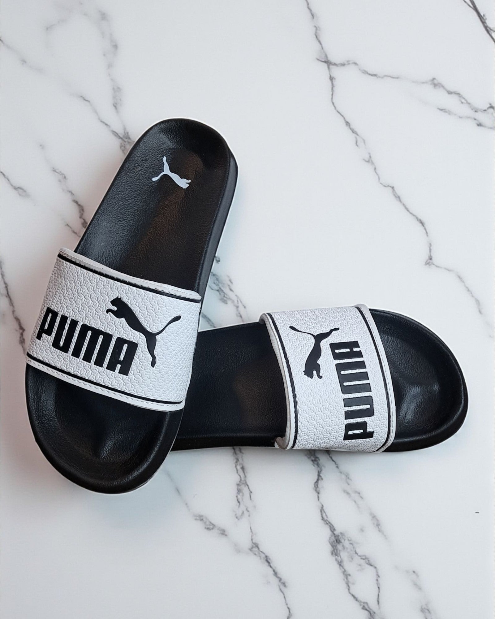 Puma Leadcat 2.0 Sliders White Black