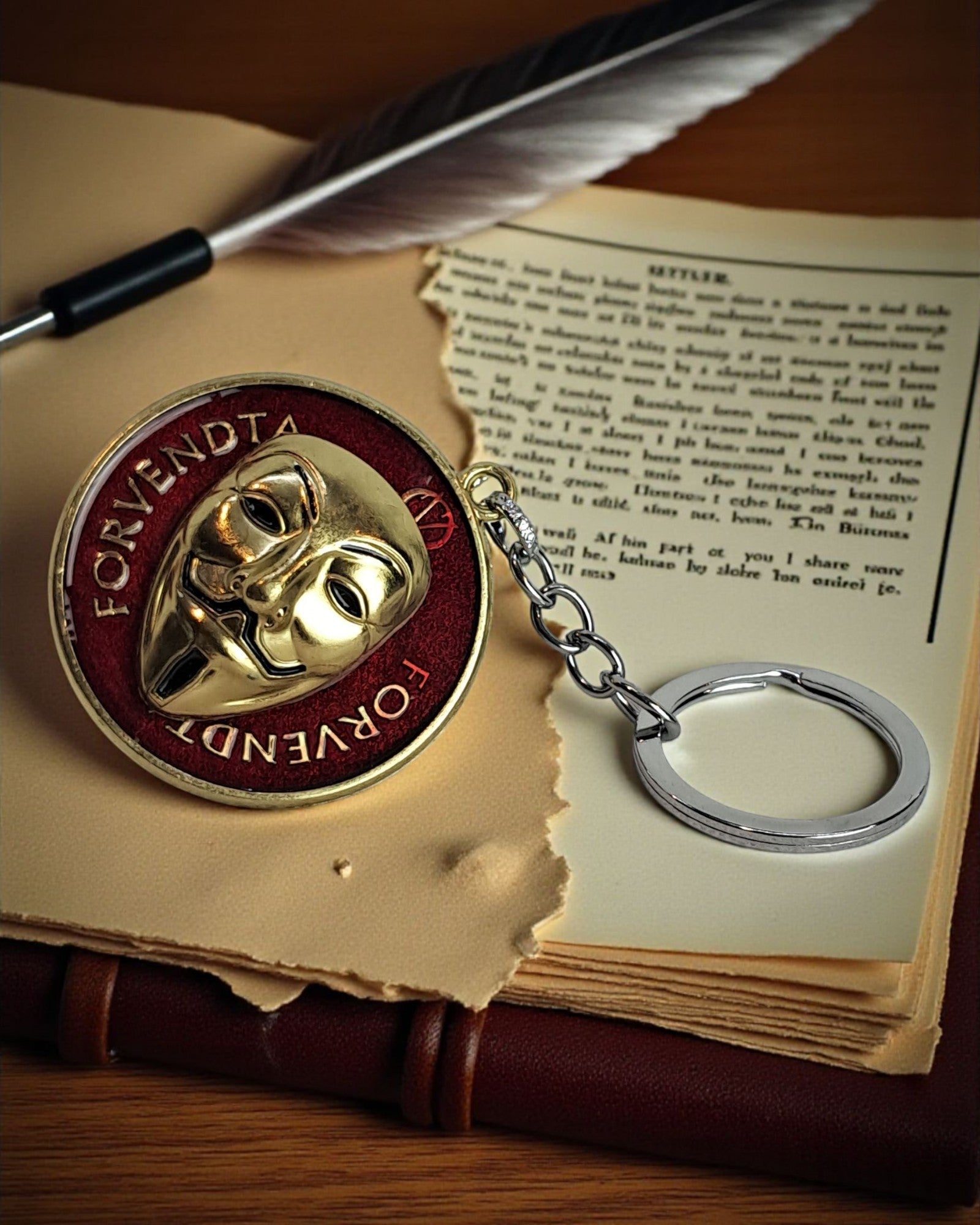 Forvendta Spinning keychain
