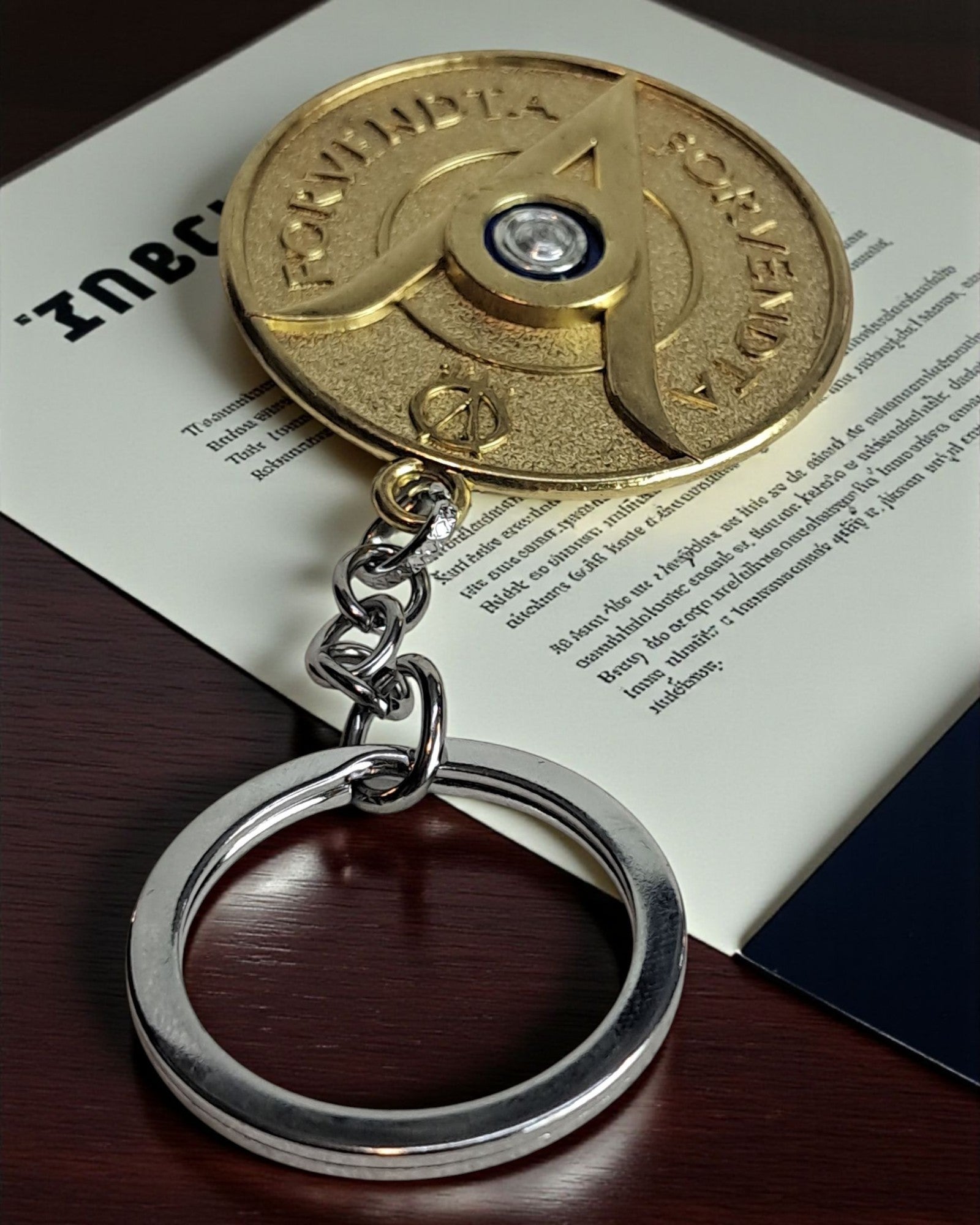 Forvendta Spinning keychain