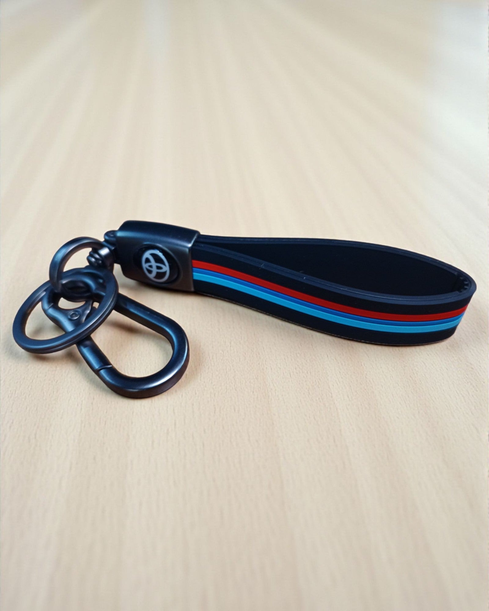 Keychain with Coloured Stripes