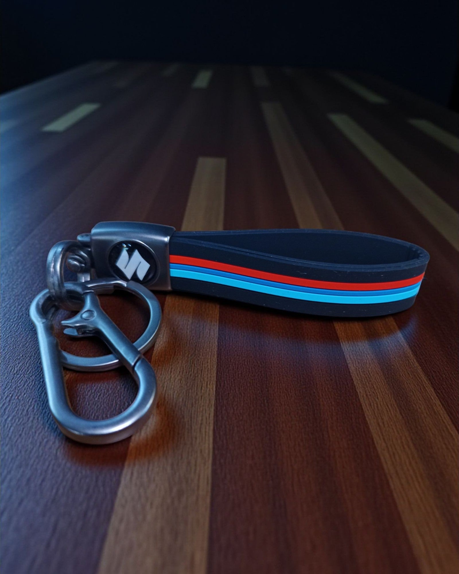 Keychain with Coloured Stripes