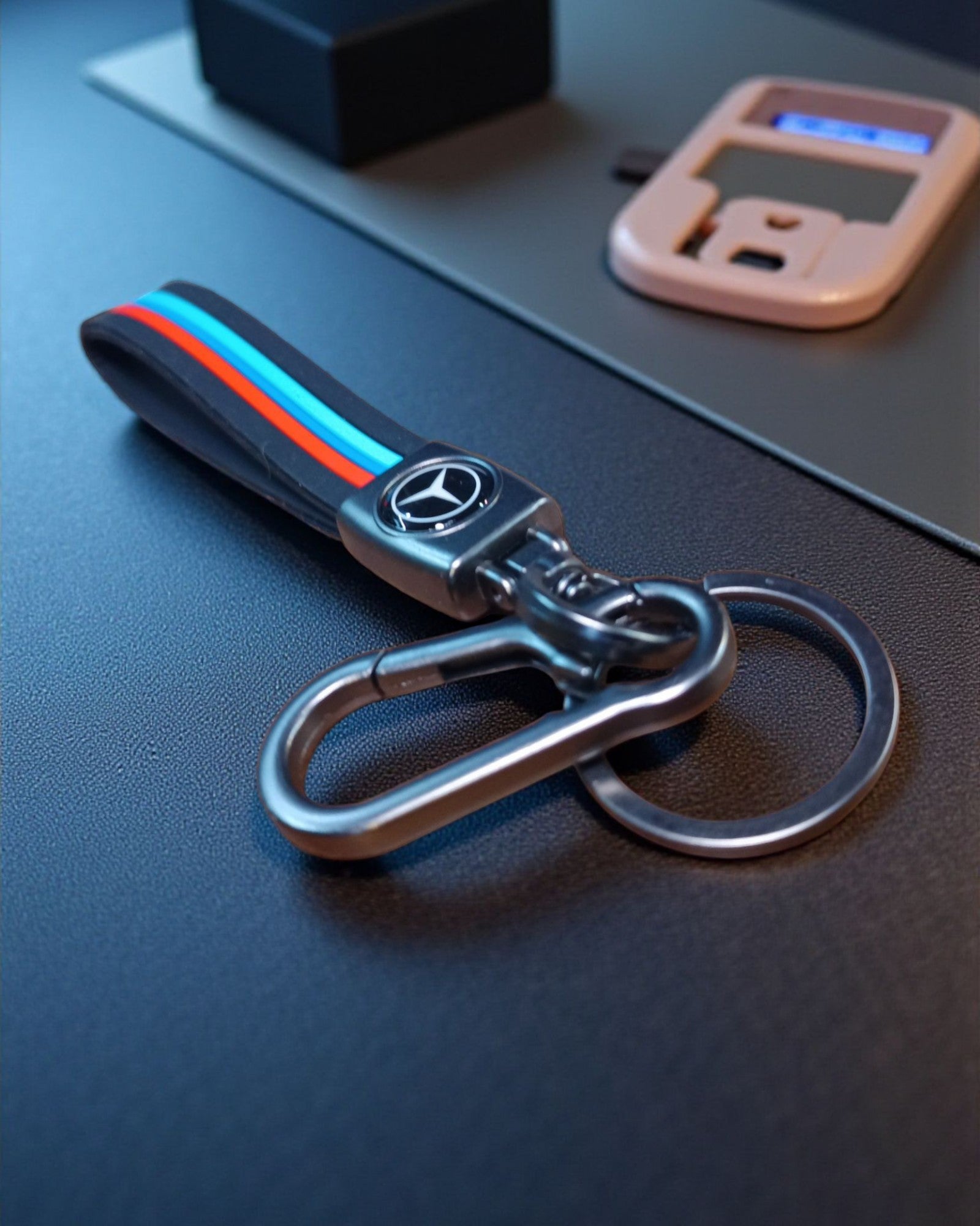 Keychain with Coloured Stripes