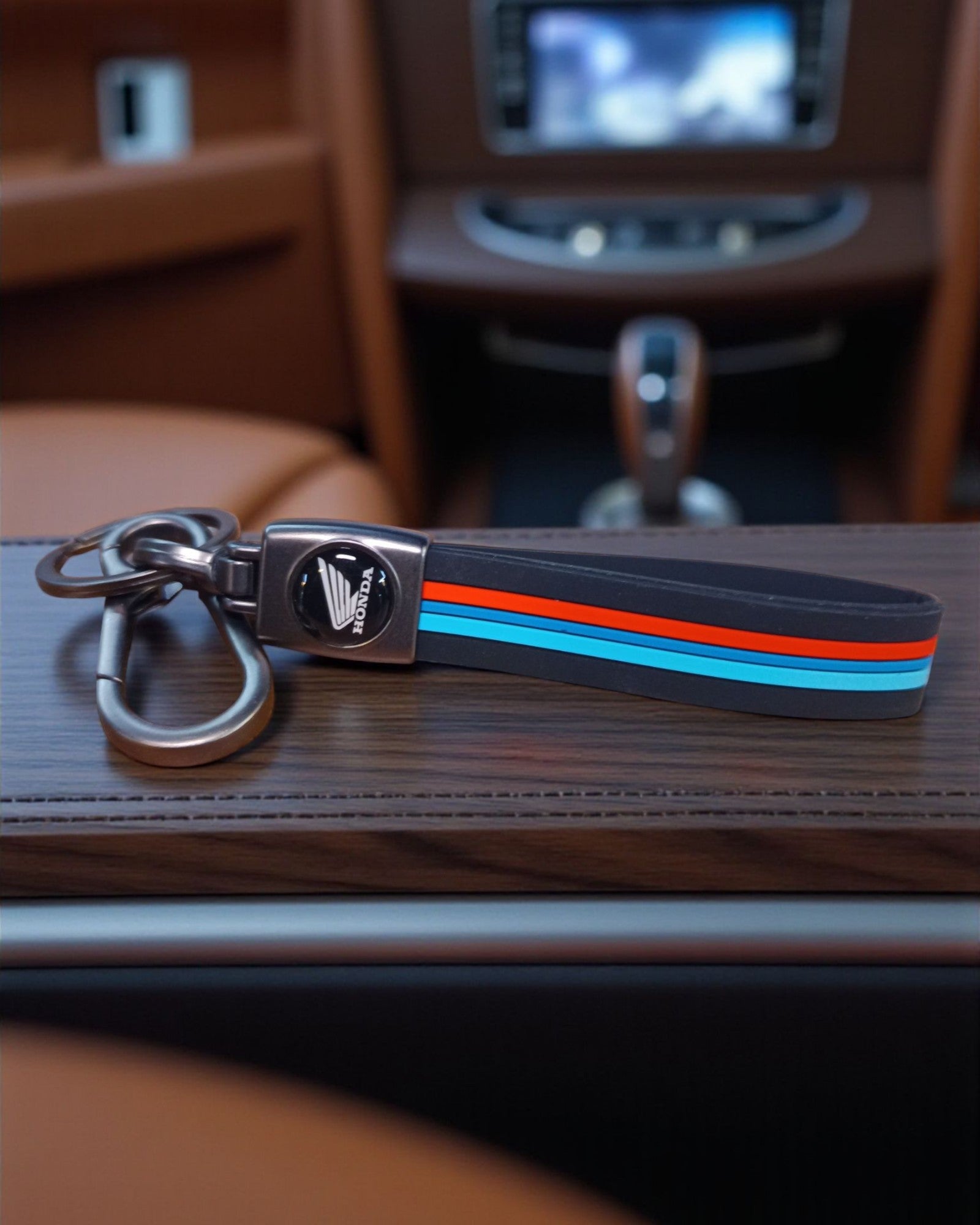 Keychain with Coloured Stripes