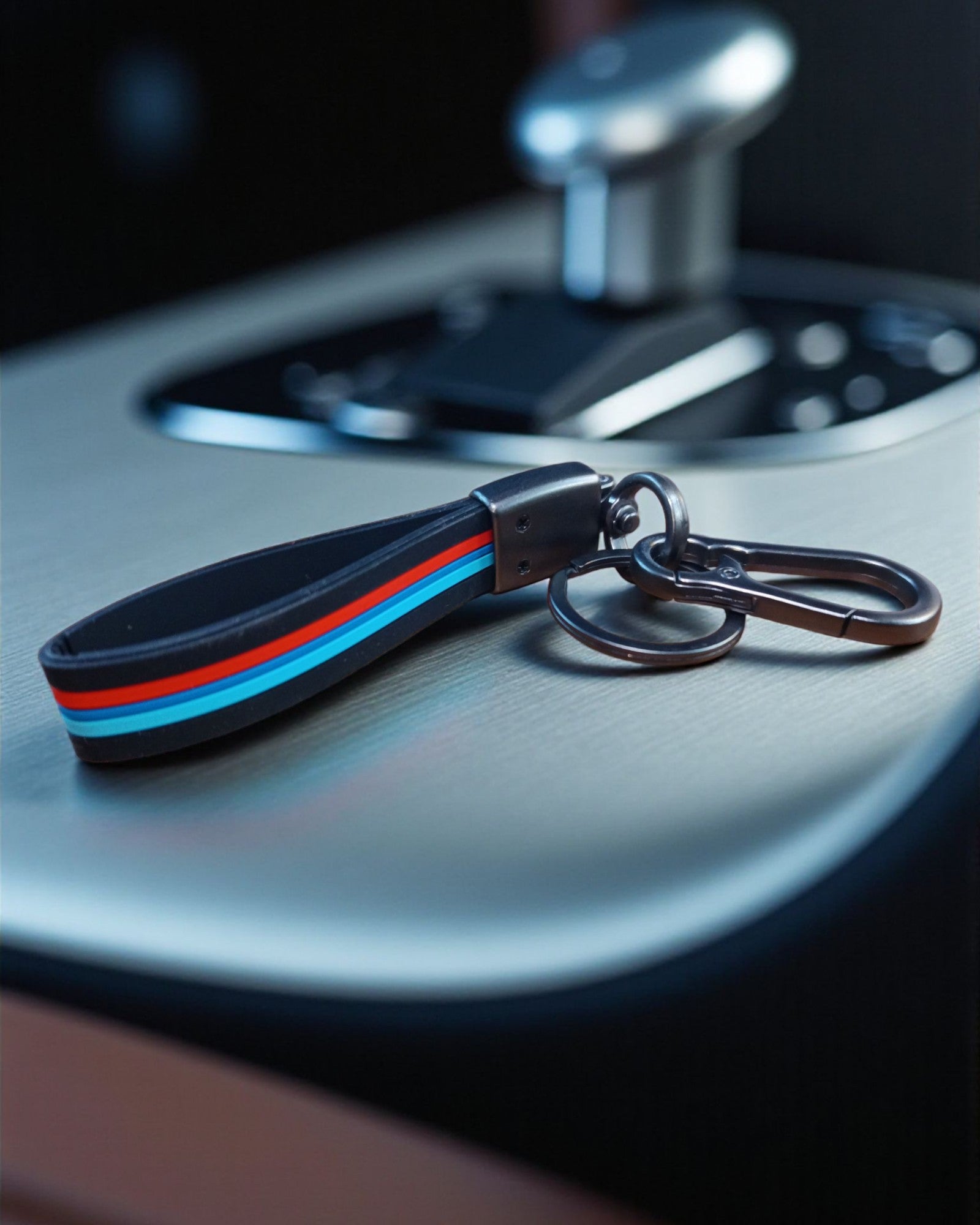 Keychain with Coloured Stripes