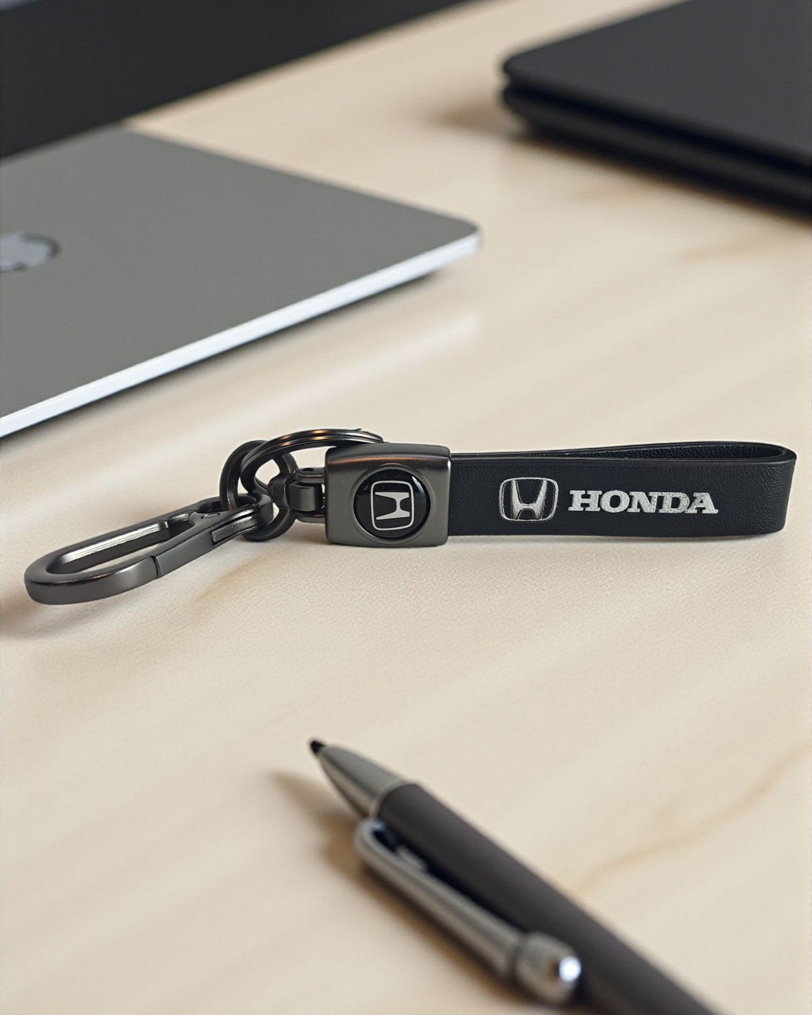 Keychain with PU Leather Strap
