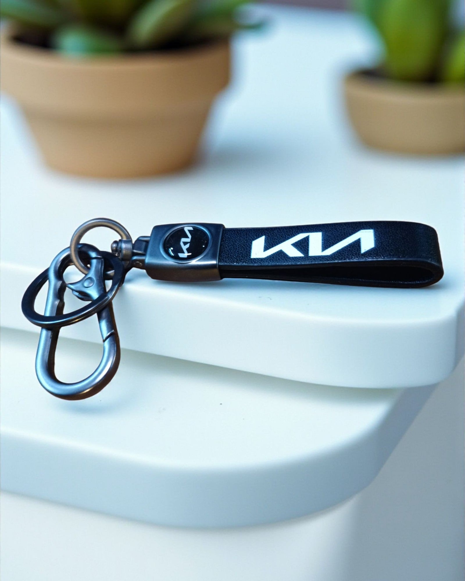 Keychain with PU Leather Strap