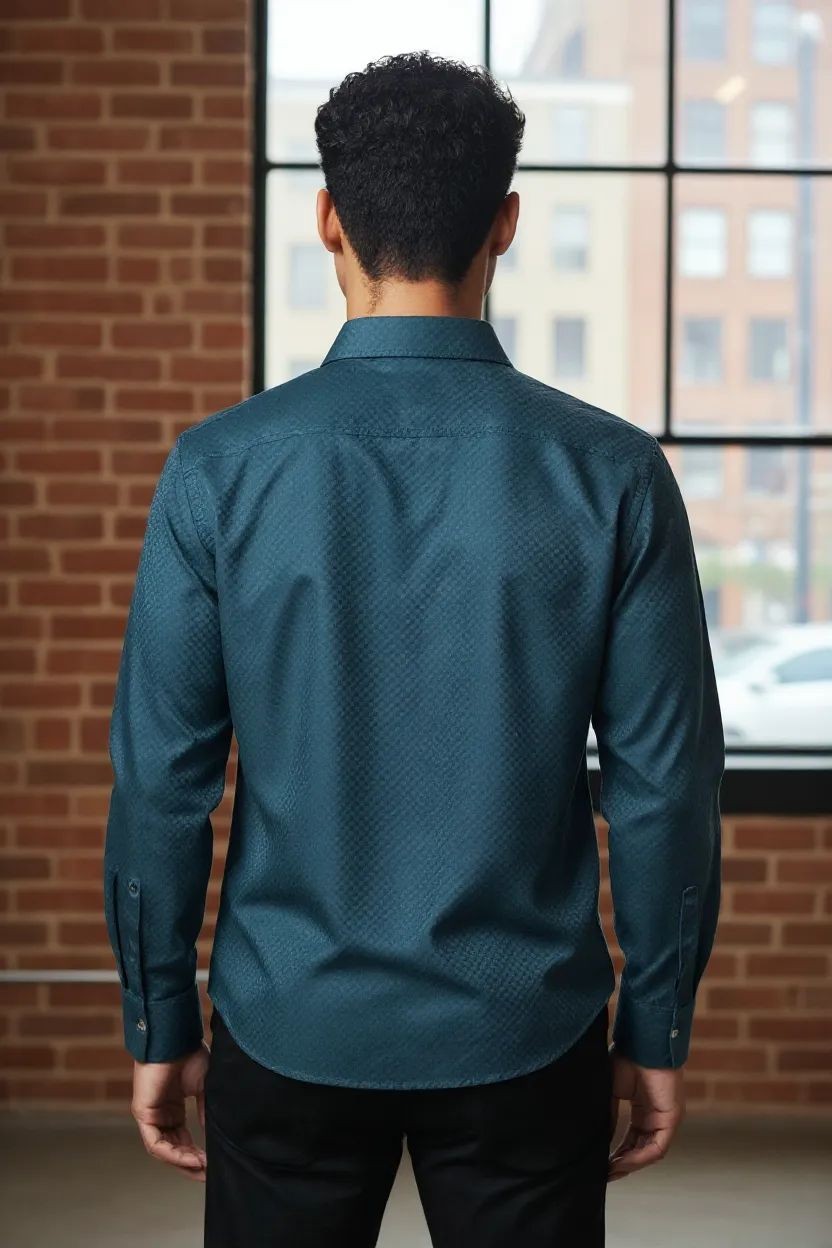Selver Textured Shirt Blue