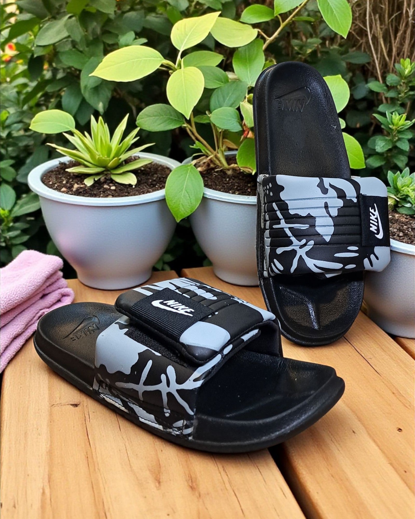 Nike Offcourt Sliders for Men Grey Black