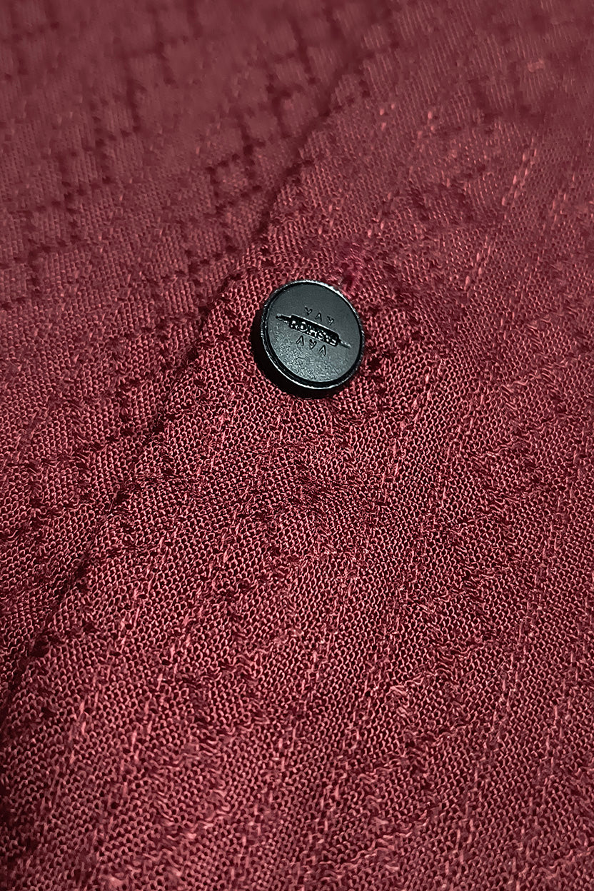 Coco Time Textured Shirt Maroon