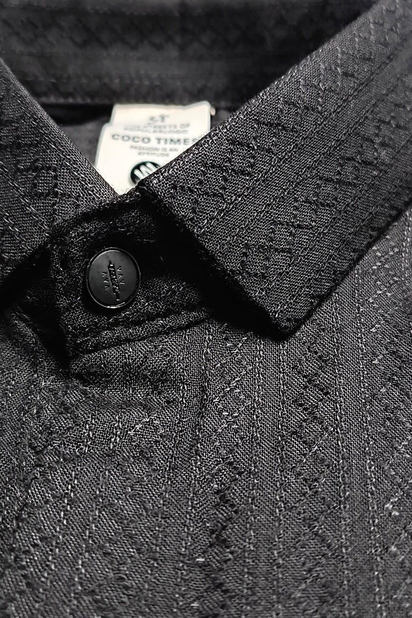 Coco Time Textured Shirt Black