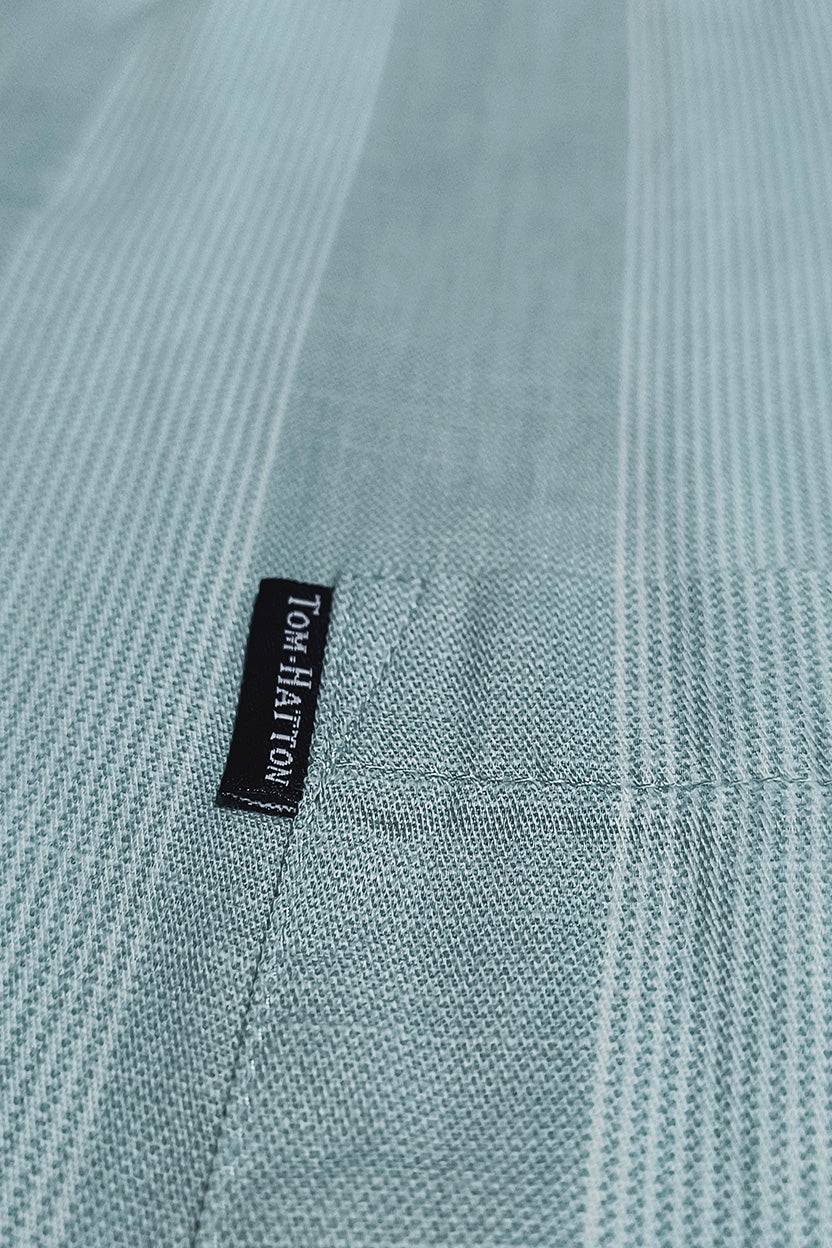 Tom Hatton Vertical Stripe Shirt Green CA 2573