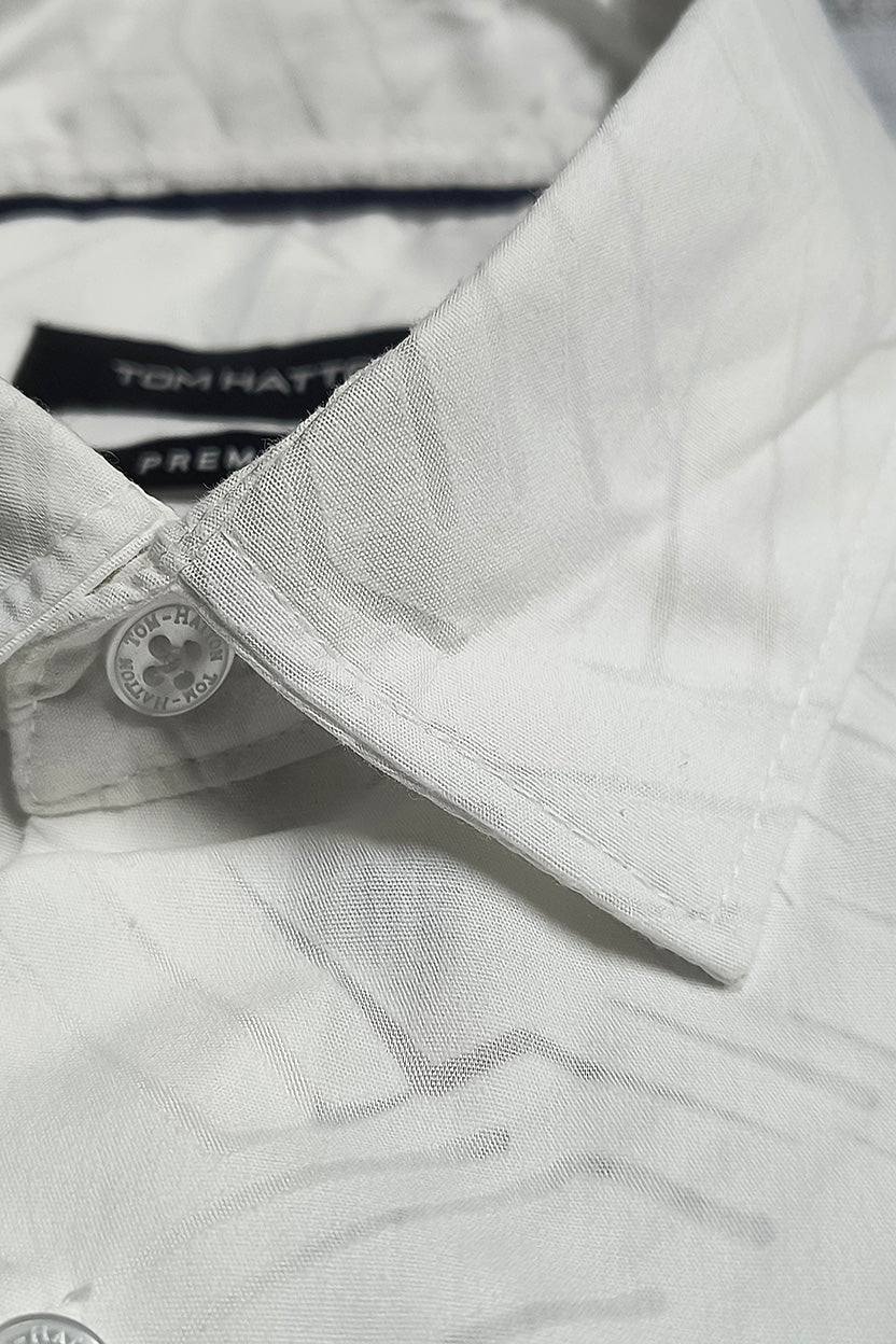 Tom Hatton Textured Shirt White SA 4873