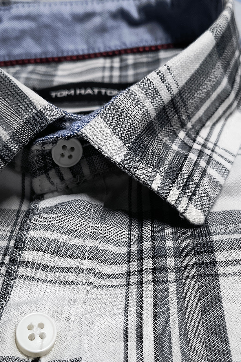 Tom Hatton Check Shirt White SA 5235