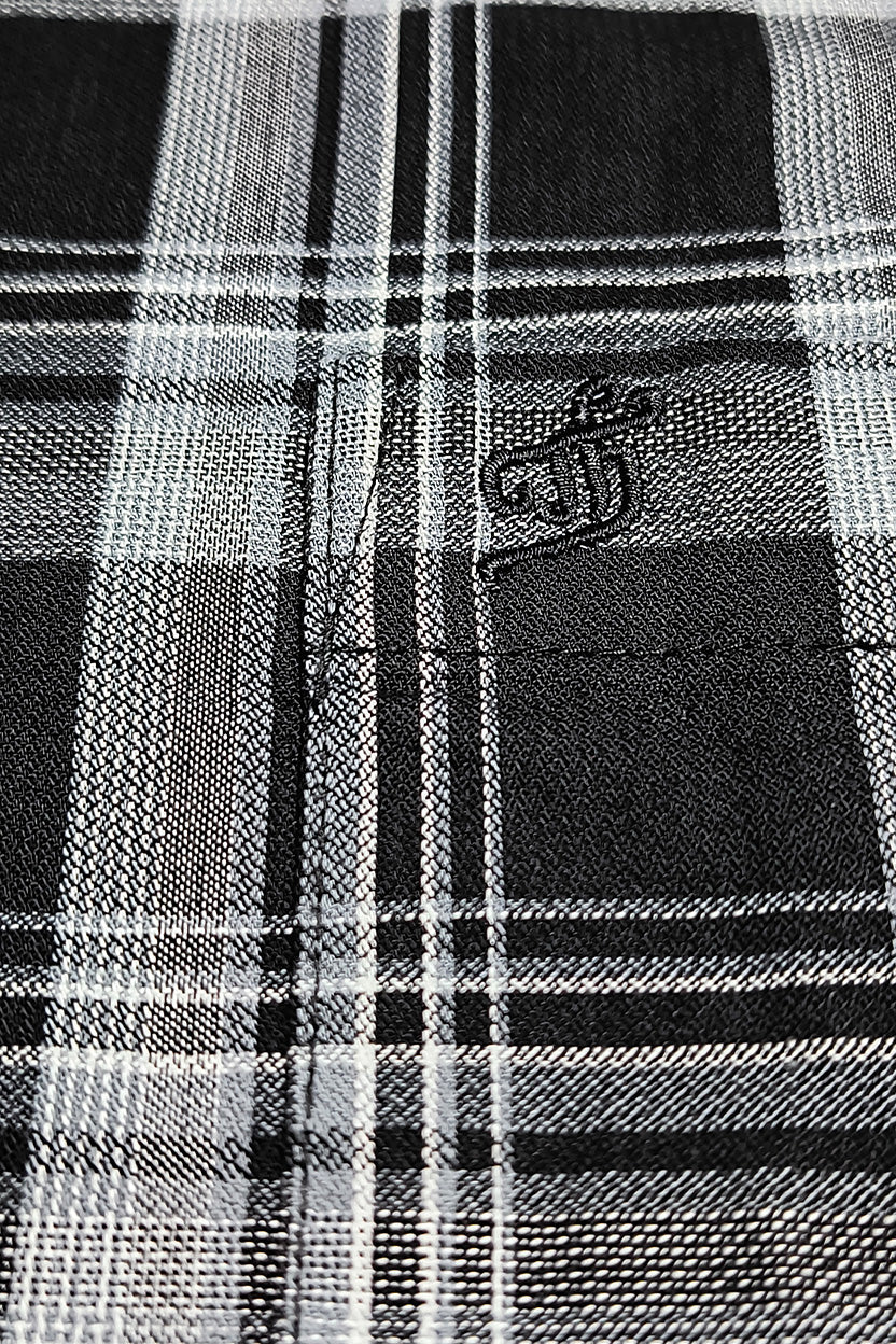 Tom Hatton Check Shirt Black SA 5235