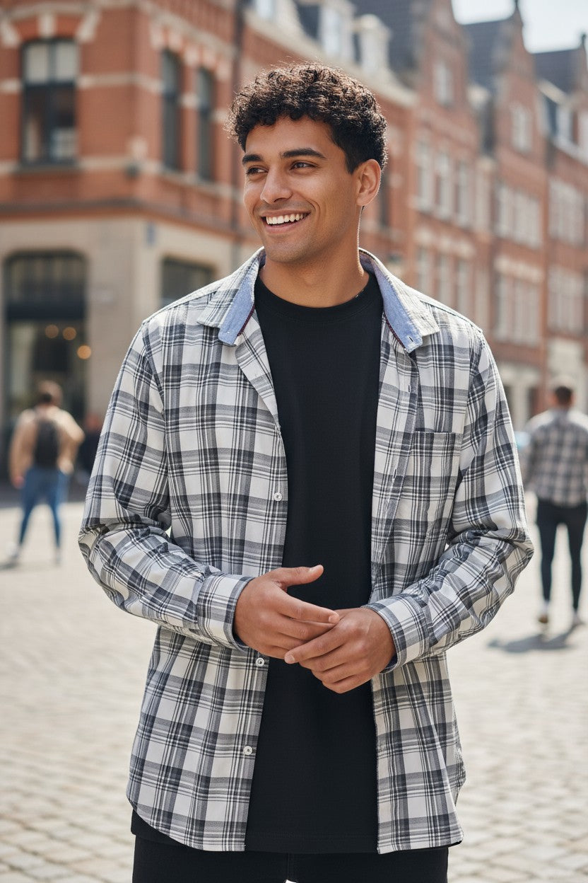Tom Hatton Check Shirt White SA 5235