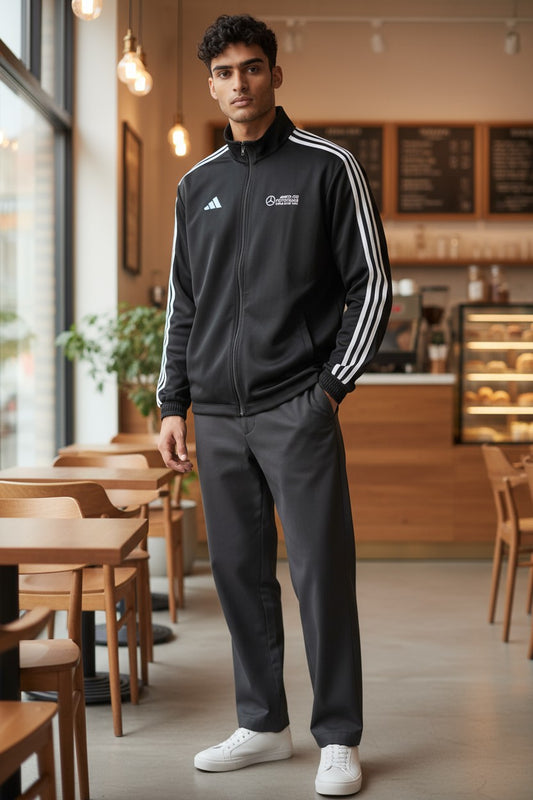 Adidas AMG Patronas Black Windcheater for Men