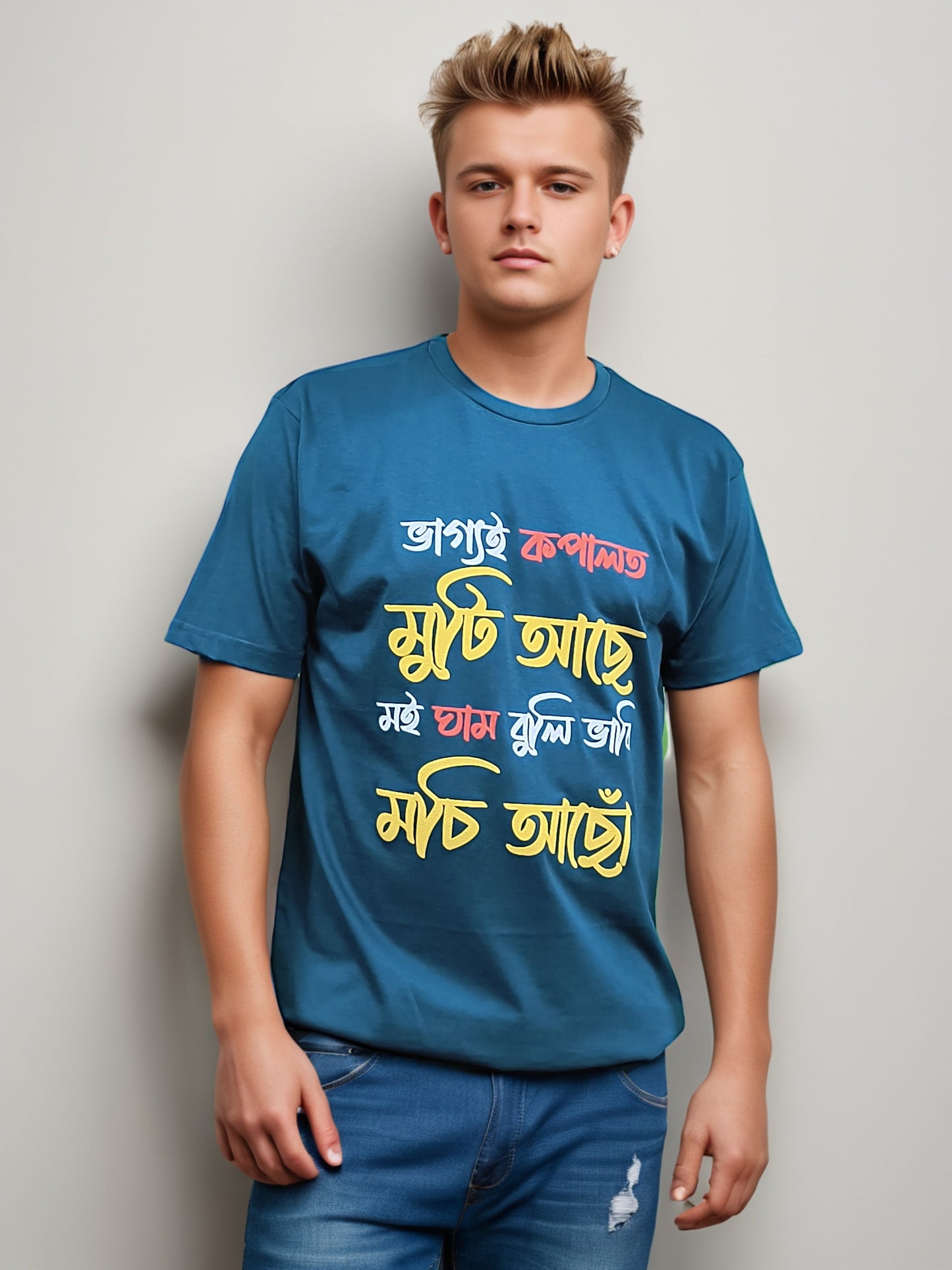 Bhagya Printed Tshirt for Man