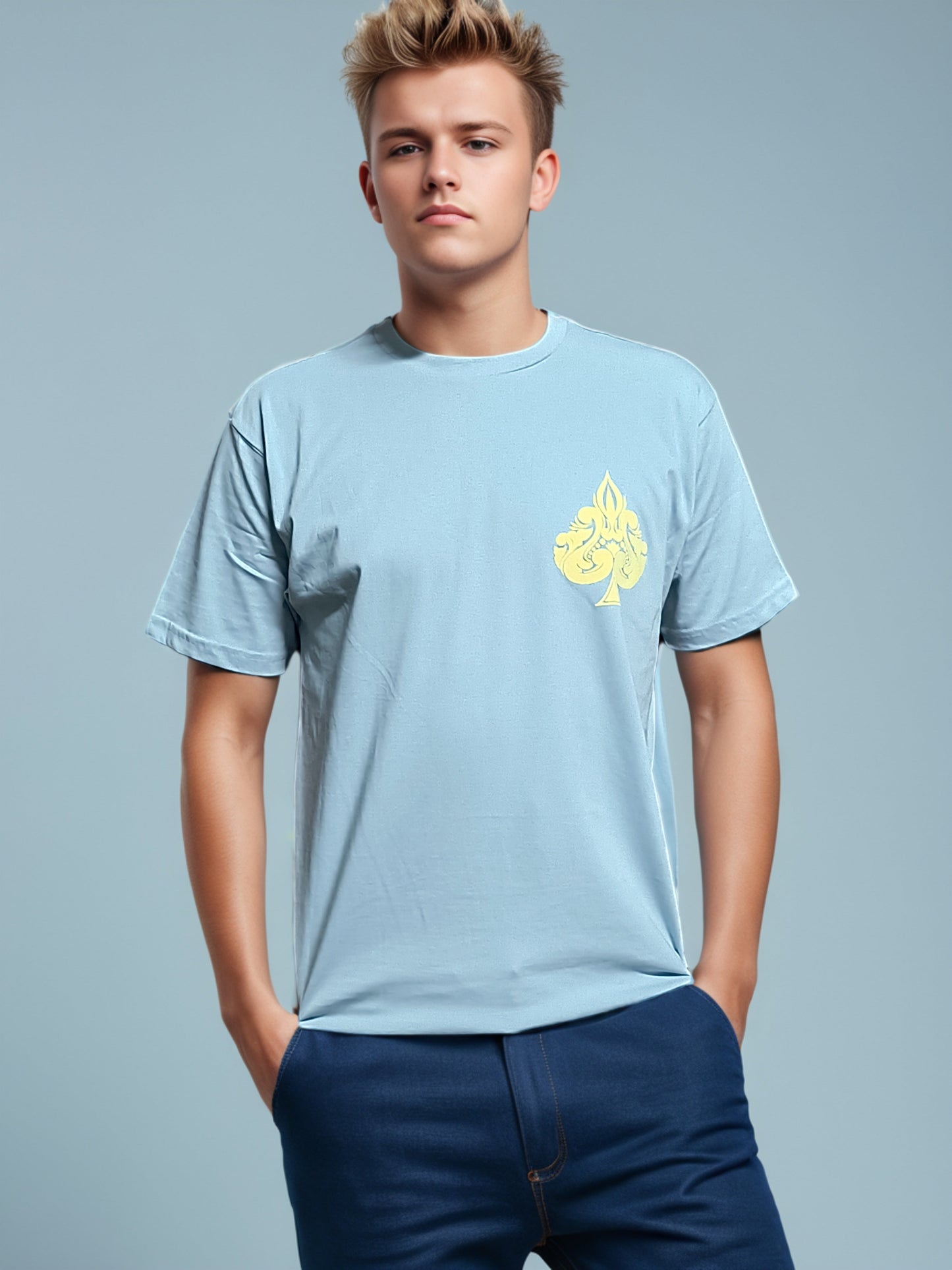 King Back Printed Regular Fit Tshirt