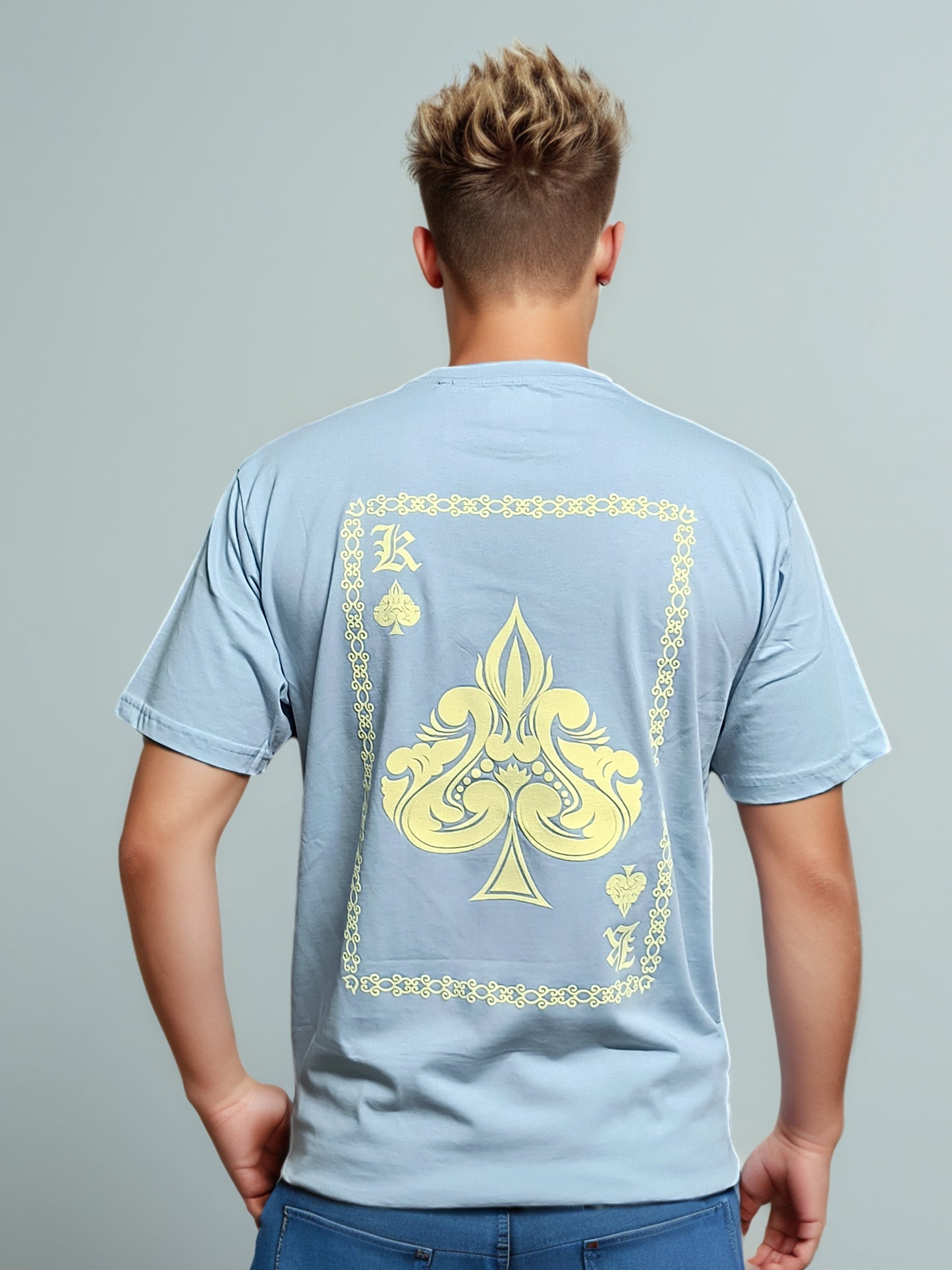 King Back Printed Regular Fit Tshirt