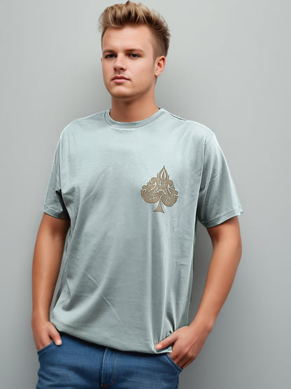 King Back Printed Regular Fit Tshirt