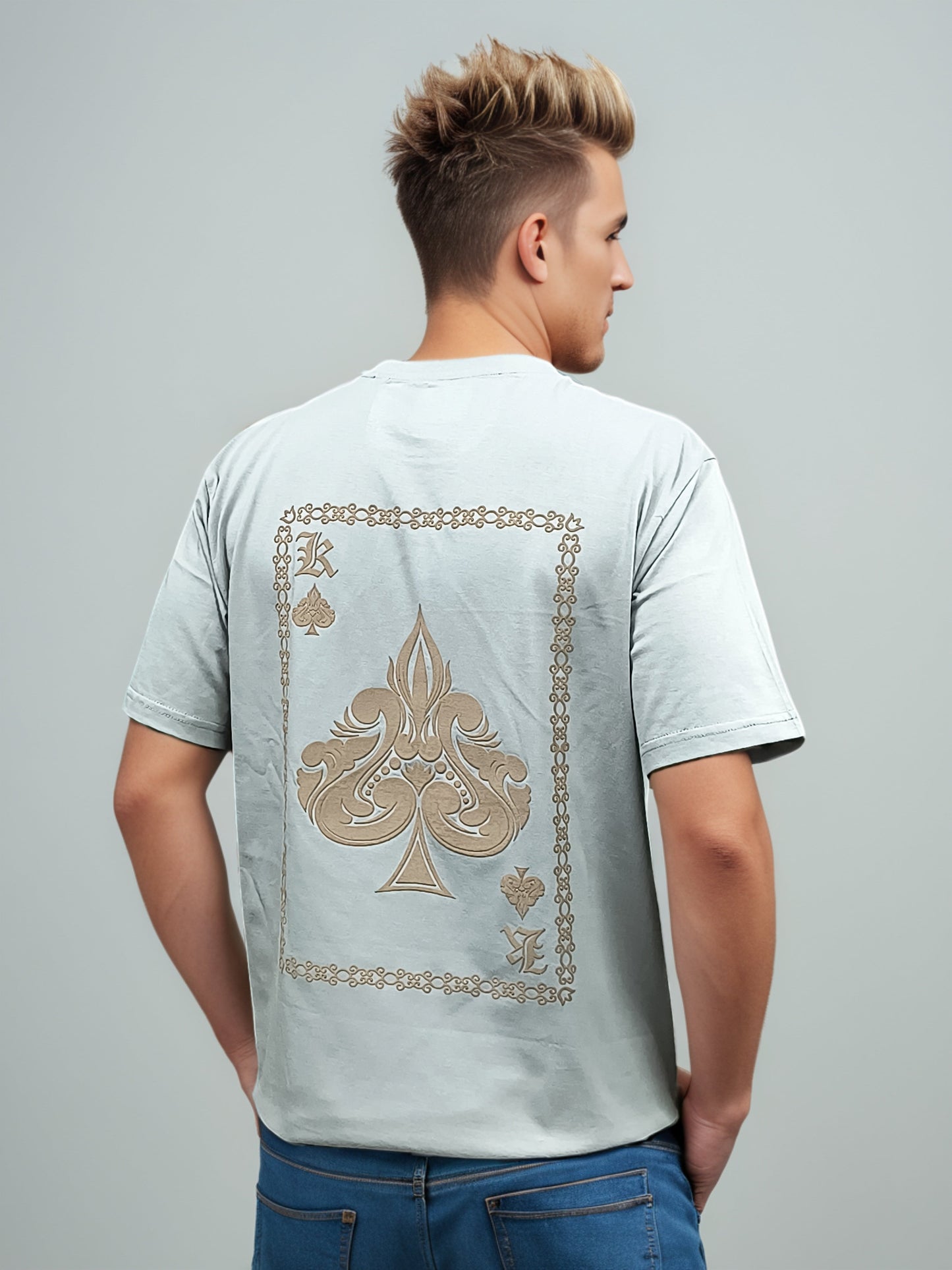 King Back Printed Regular Fit Tshirt