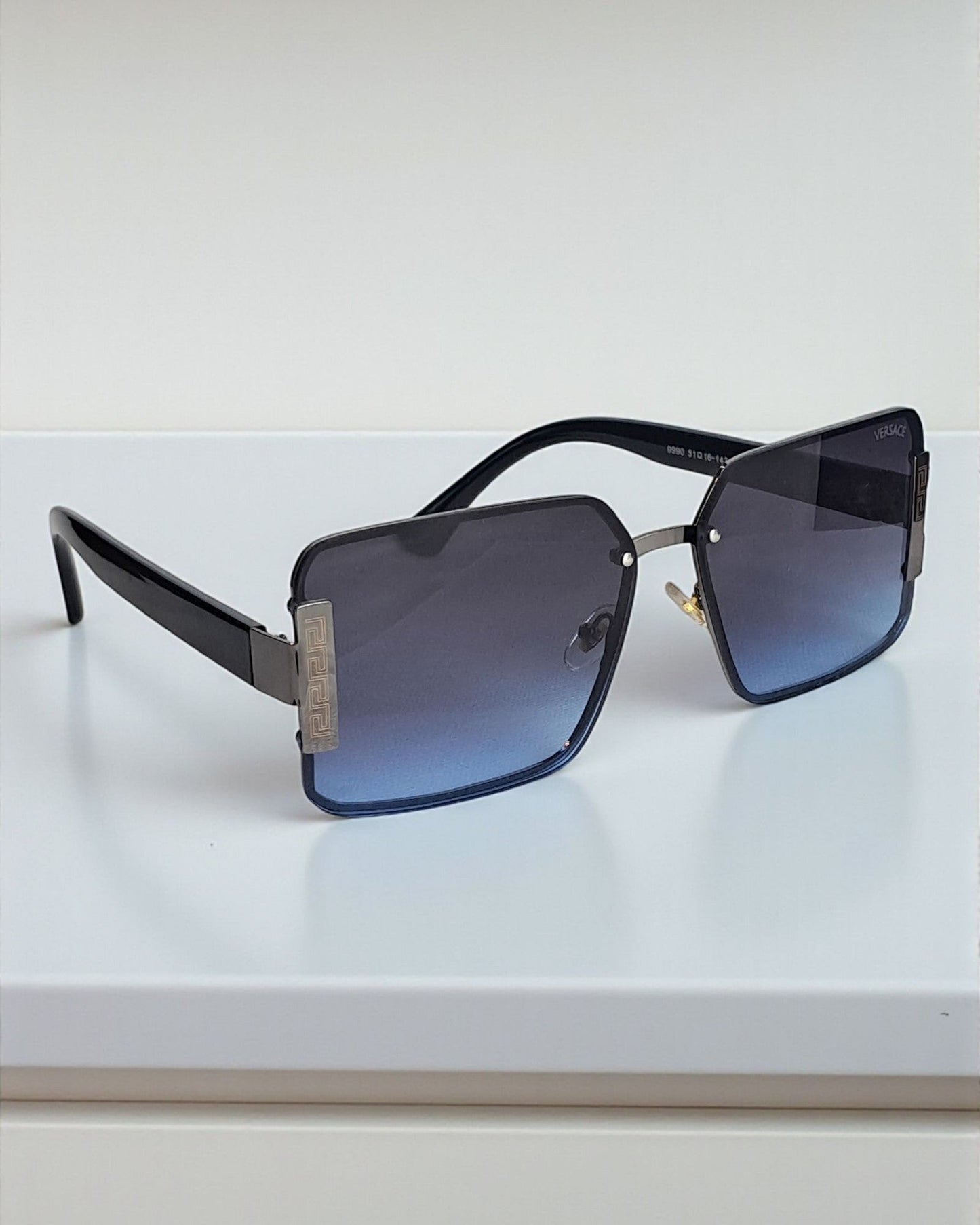 Versace Oversized Rectangular Style Sunglasses for Men Ver 01