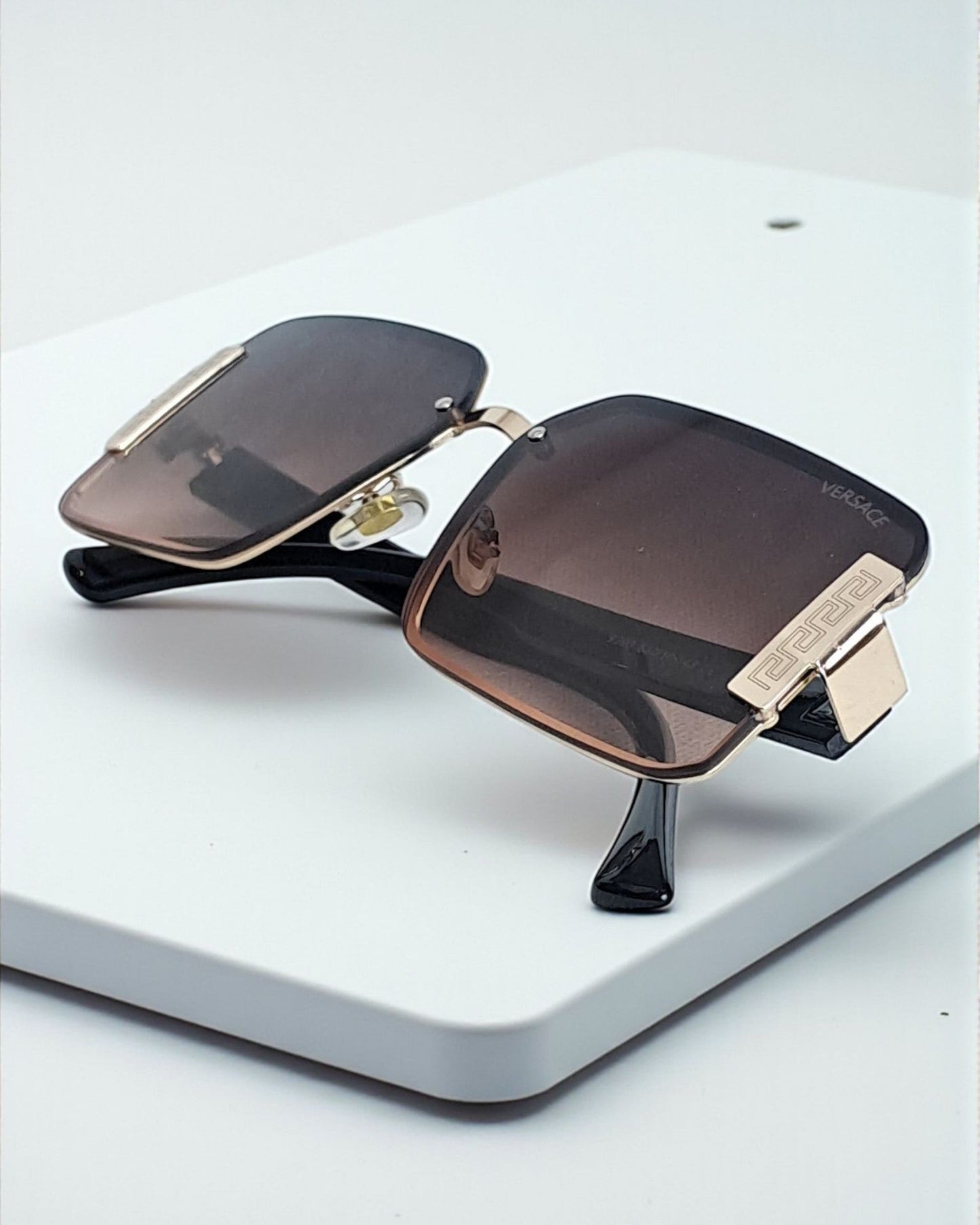 Versace Oversized Rectangular Style Sunglasses for Men Ver 01