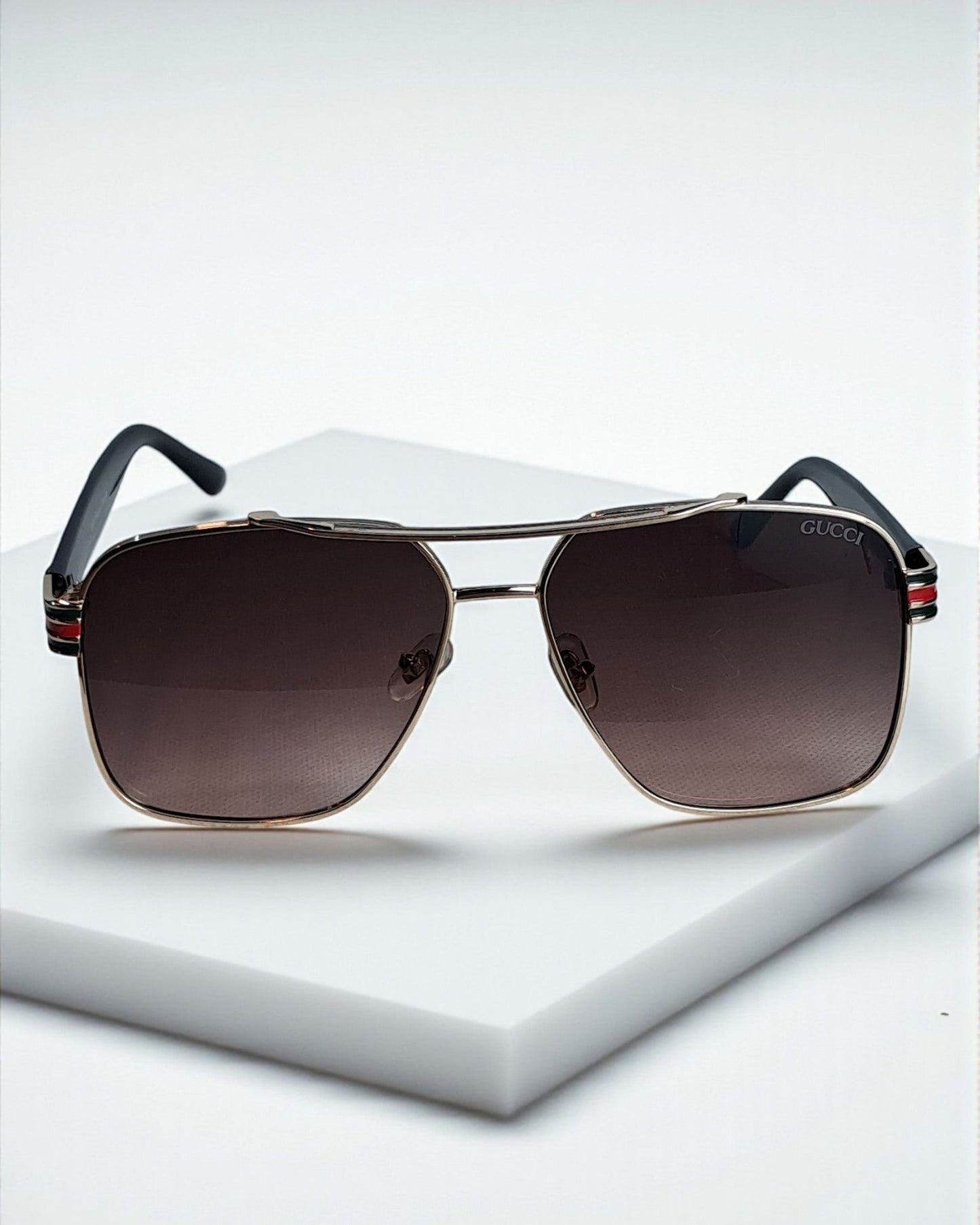 Gucci Metal frame Oversized Sunglasses for Men Guc01