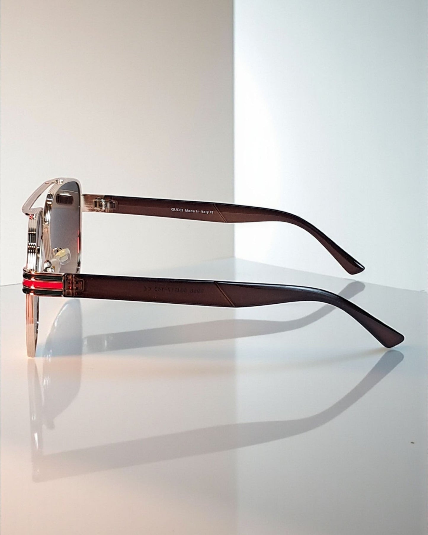 Gucci Metal frame Oversized Sunglasses for Men Guc01