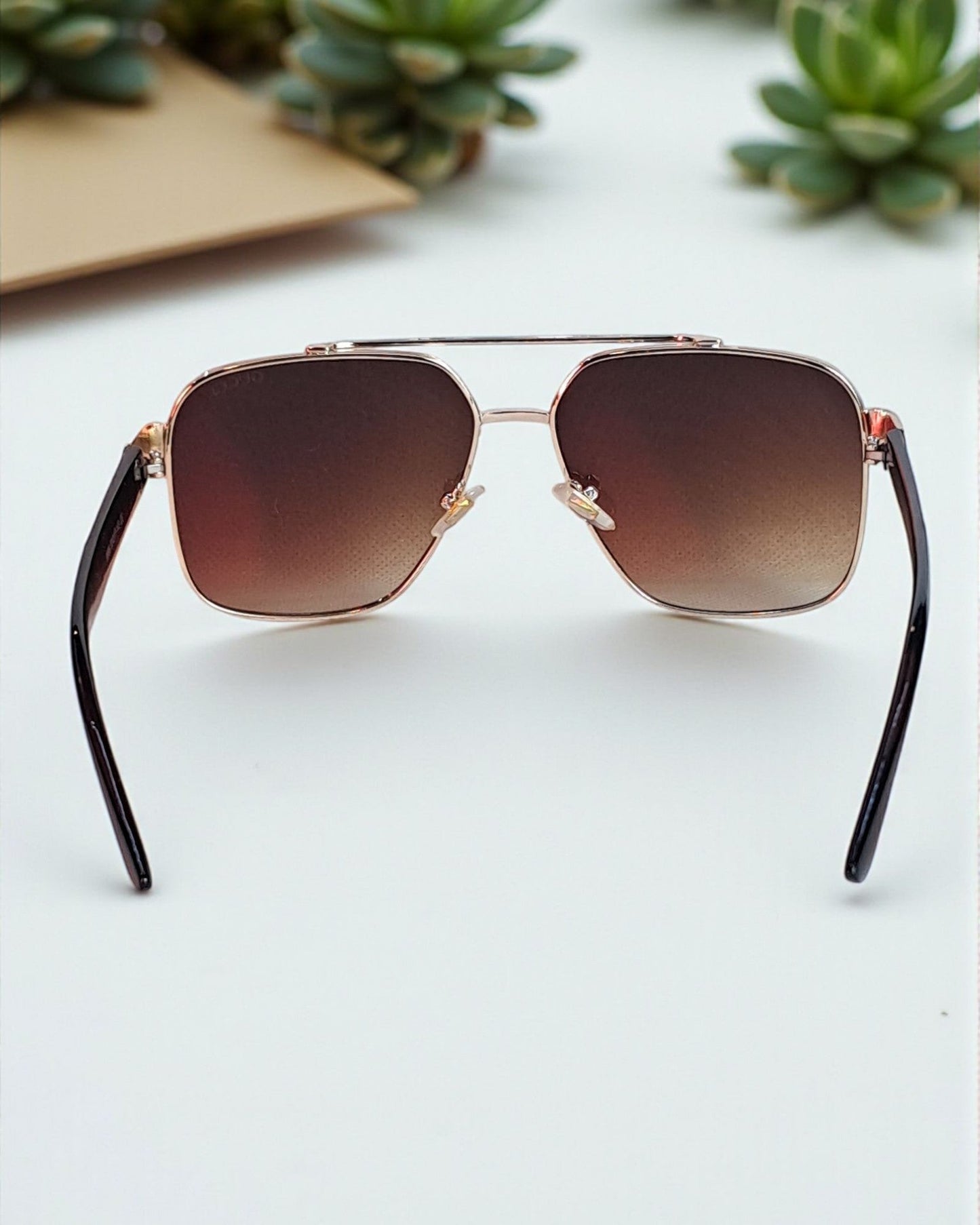 Gucci Metal frame Oversized Sunglasses for Men Guc01