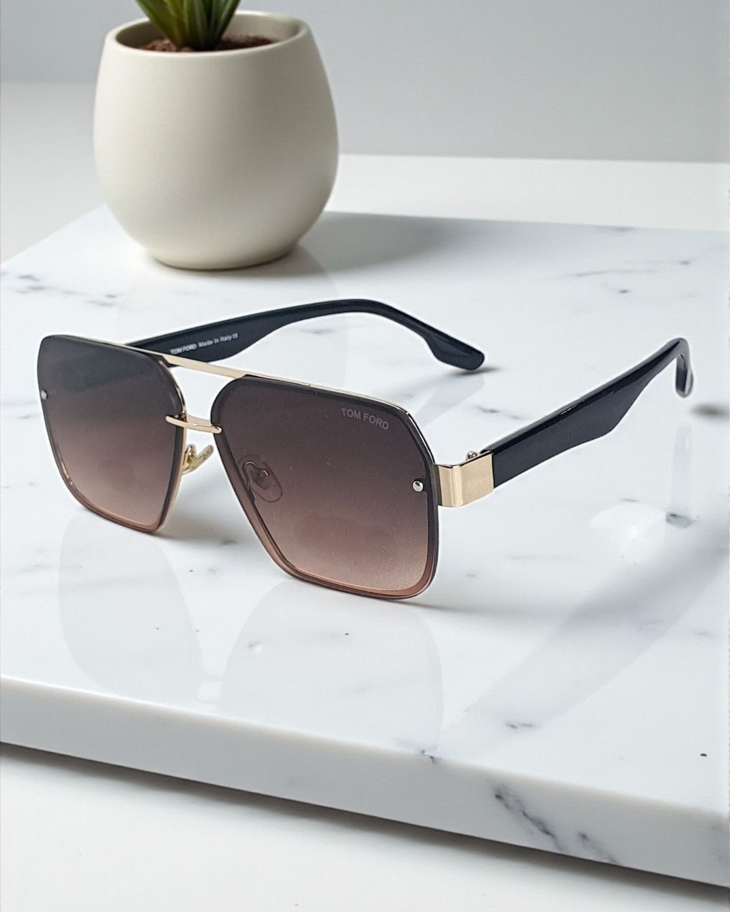 Tom Ford Metal Frame Sunglasses for Men TF02