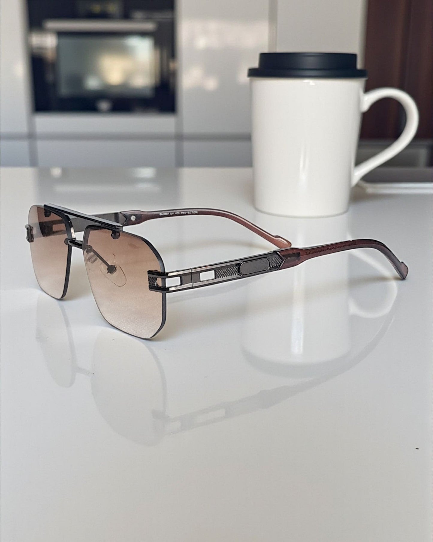 Rectangular Style Sunglasses for Men Rec03