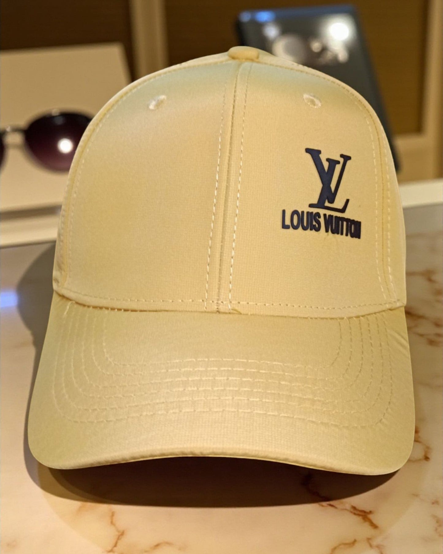 Baseball Cap with Louis Vuitton Logo