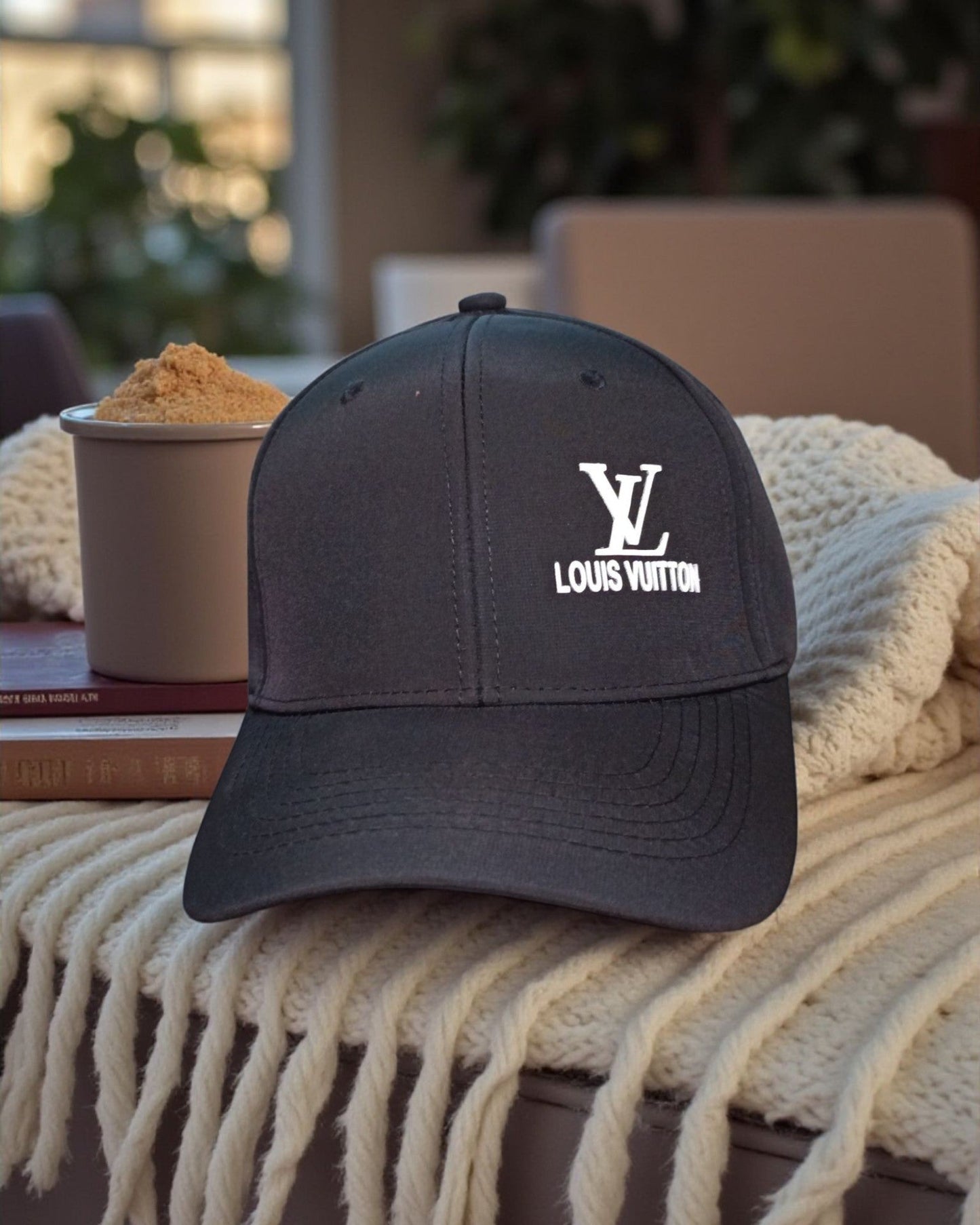 Baseball Cap with Louis Vuitton Logo