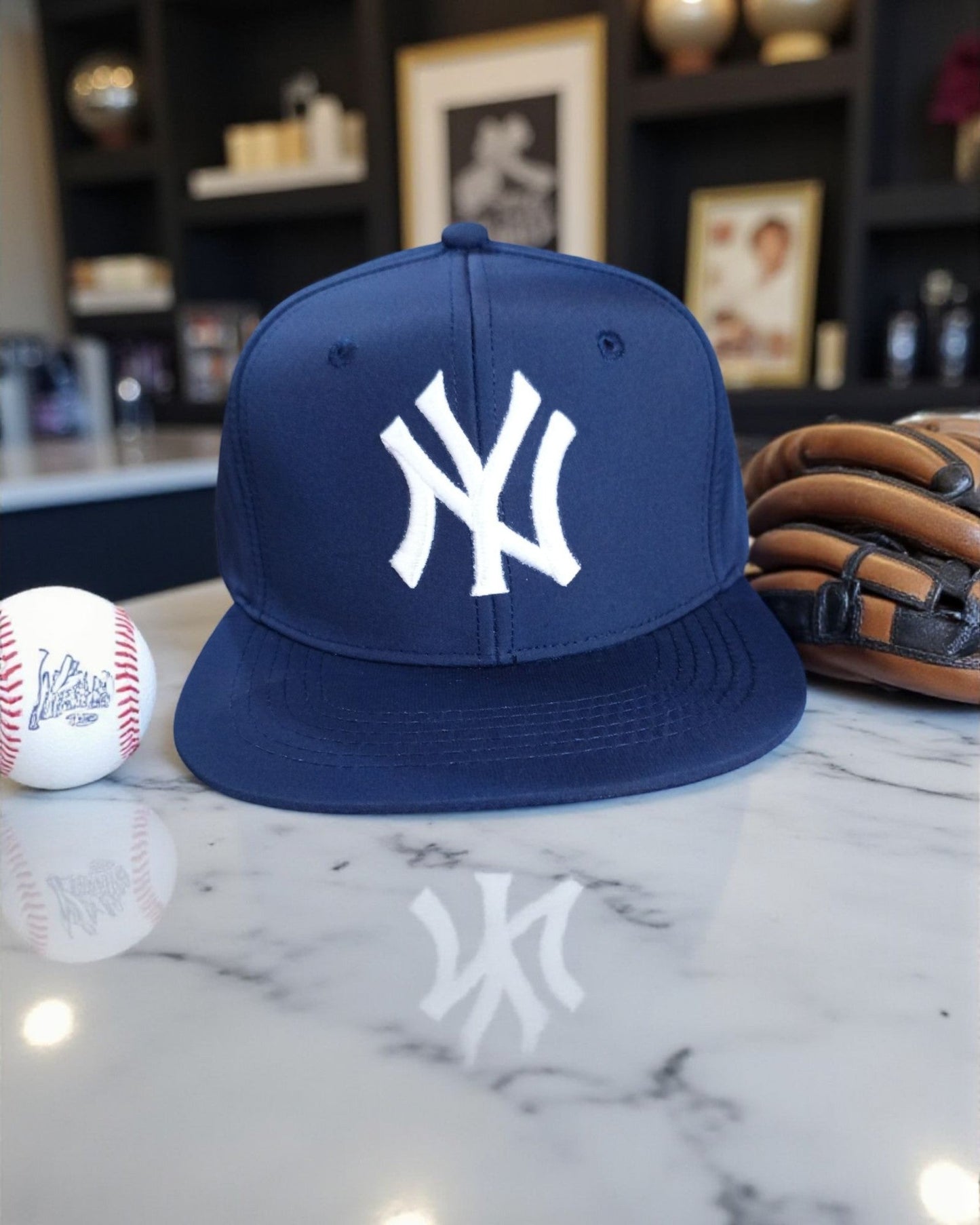 Embroidered NY Snapback Cap
