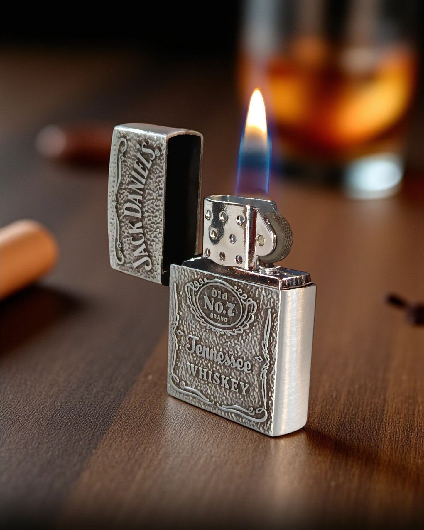 Zippo Style Jack Daniels Gas Lighter