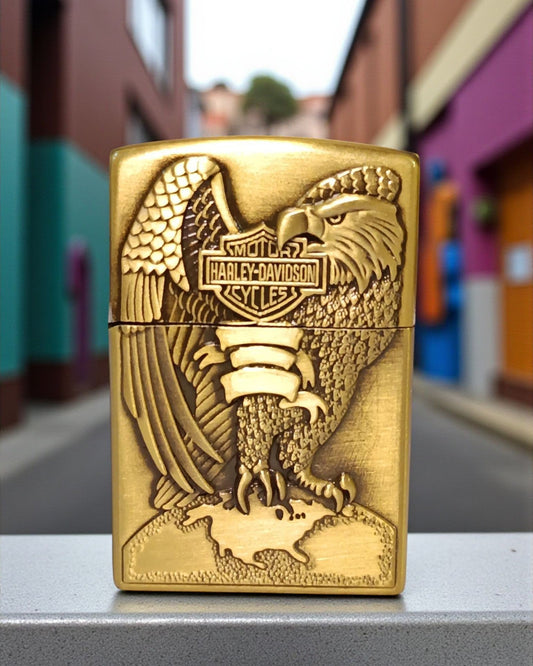 Zippo Style Harley Davidson Gas Lighter